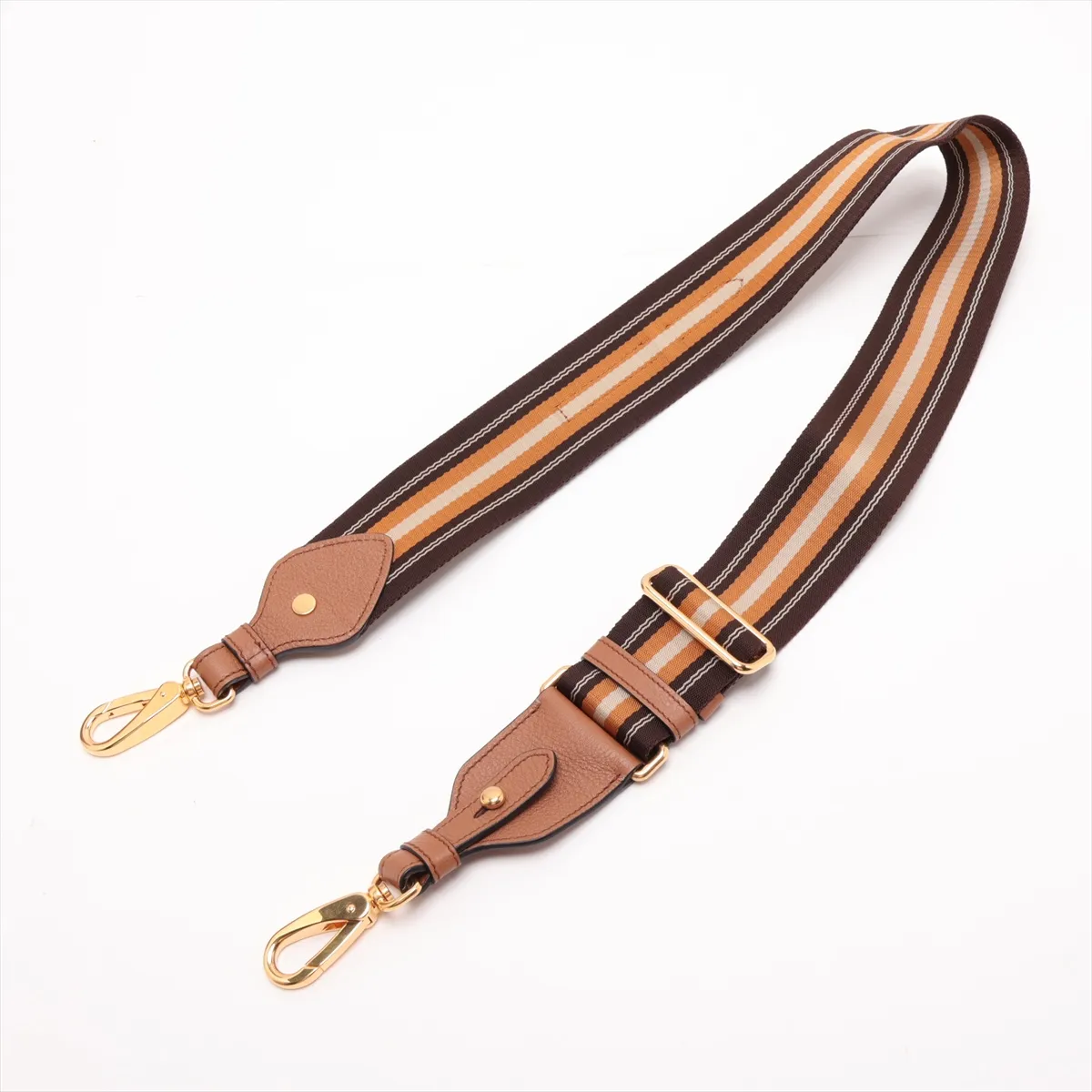 Vitello Phoenix Leather Shoulder Bag, Brown — view 5