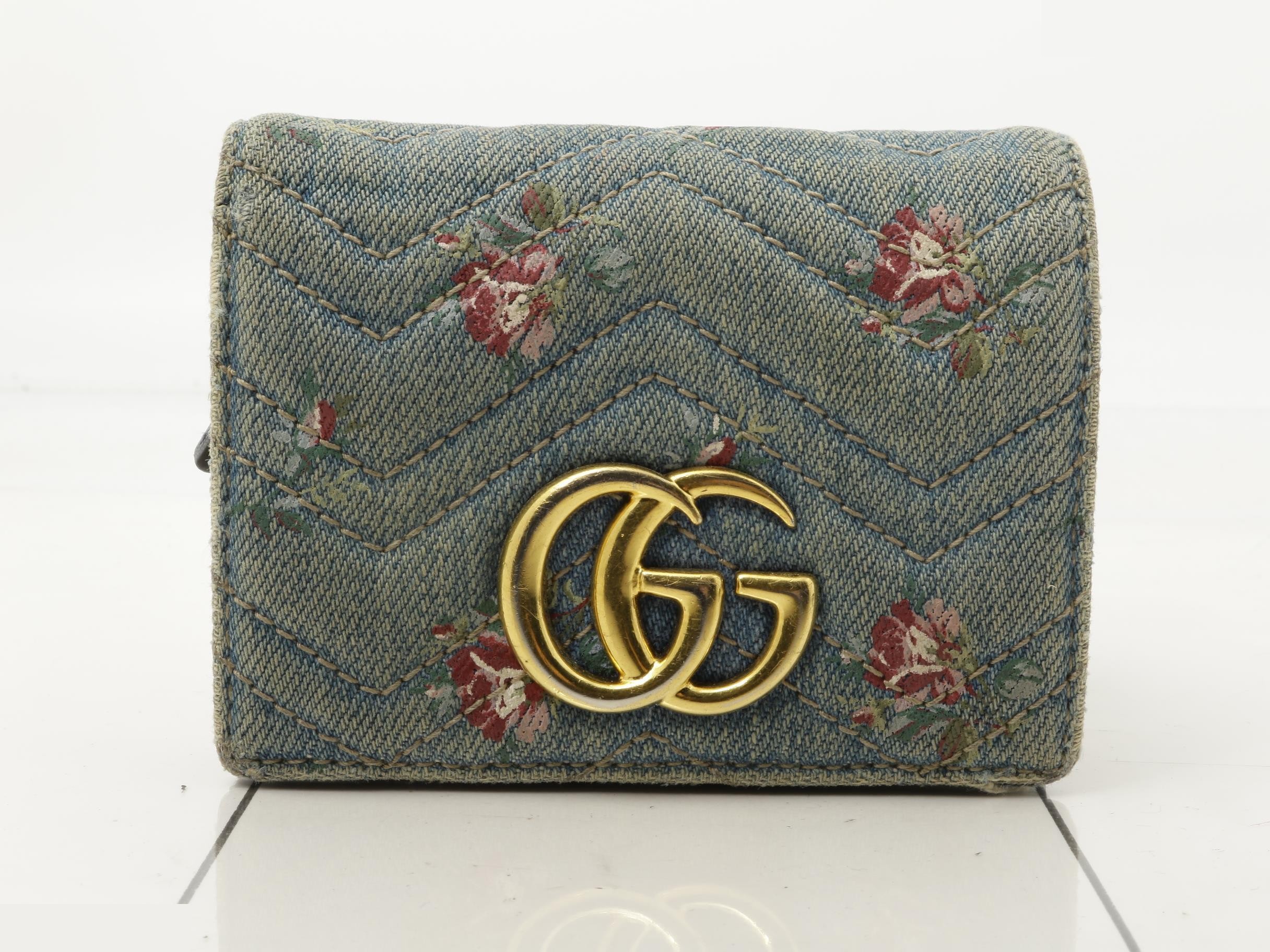 GG Marmont Japan Limited Edition Denim Wallet