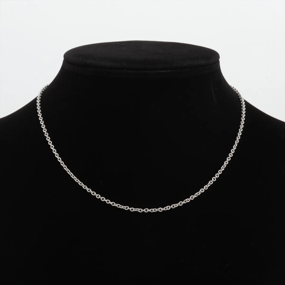necklace chain, 750 (WG), 8.0g, CU1217, with a bent jump ring. — view 5