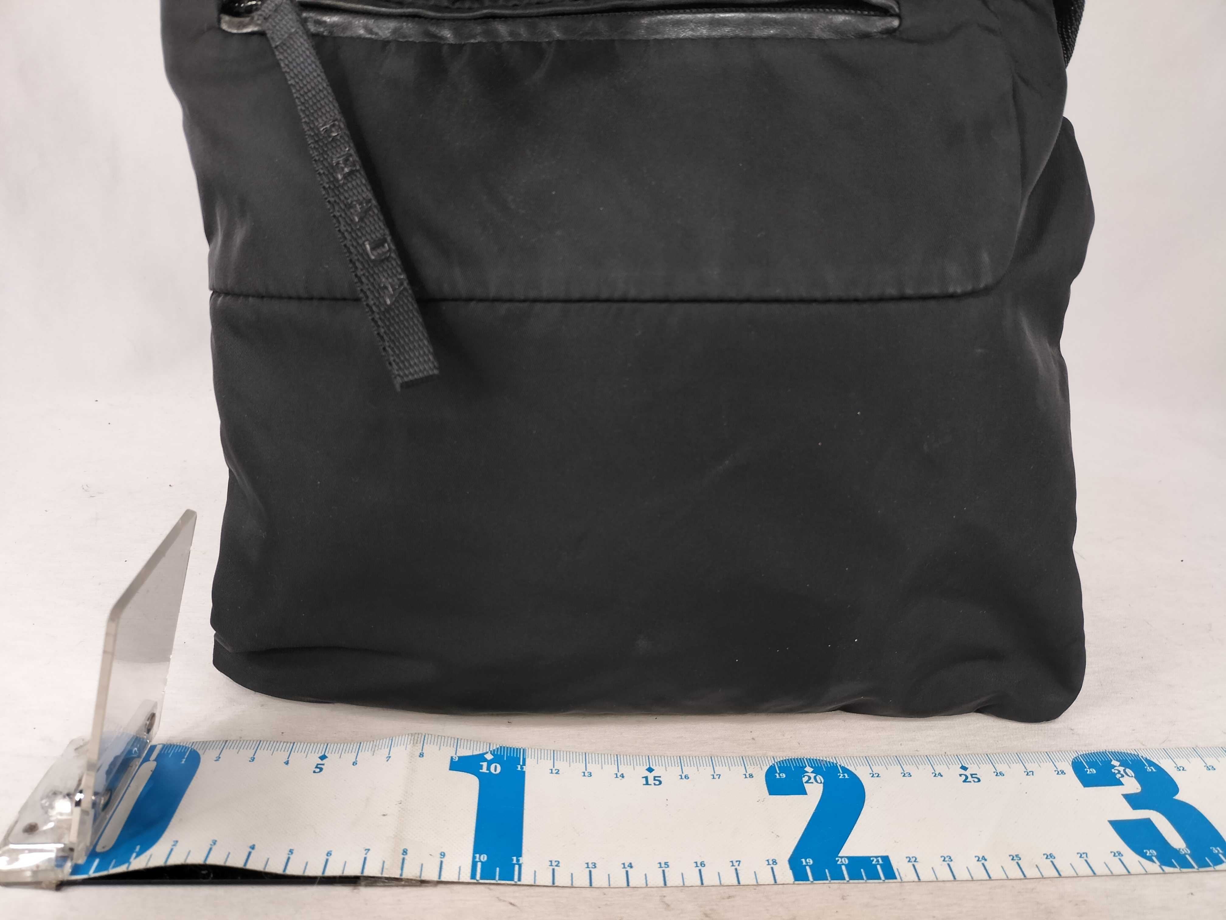 Nylon Shoulder Bag, Black Nylon Shoulder Bag — view 2