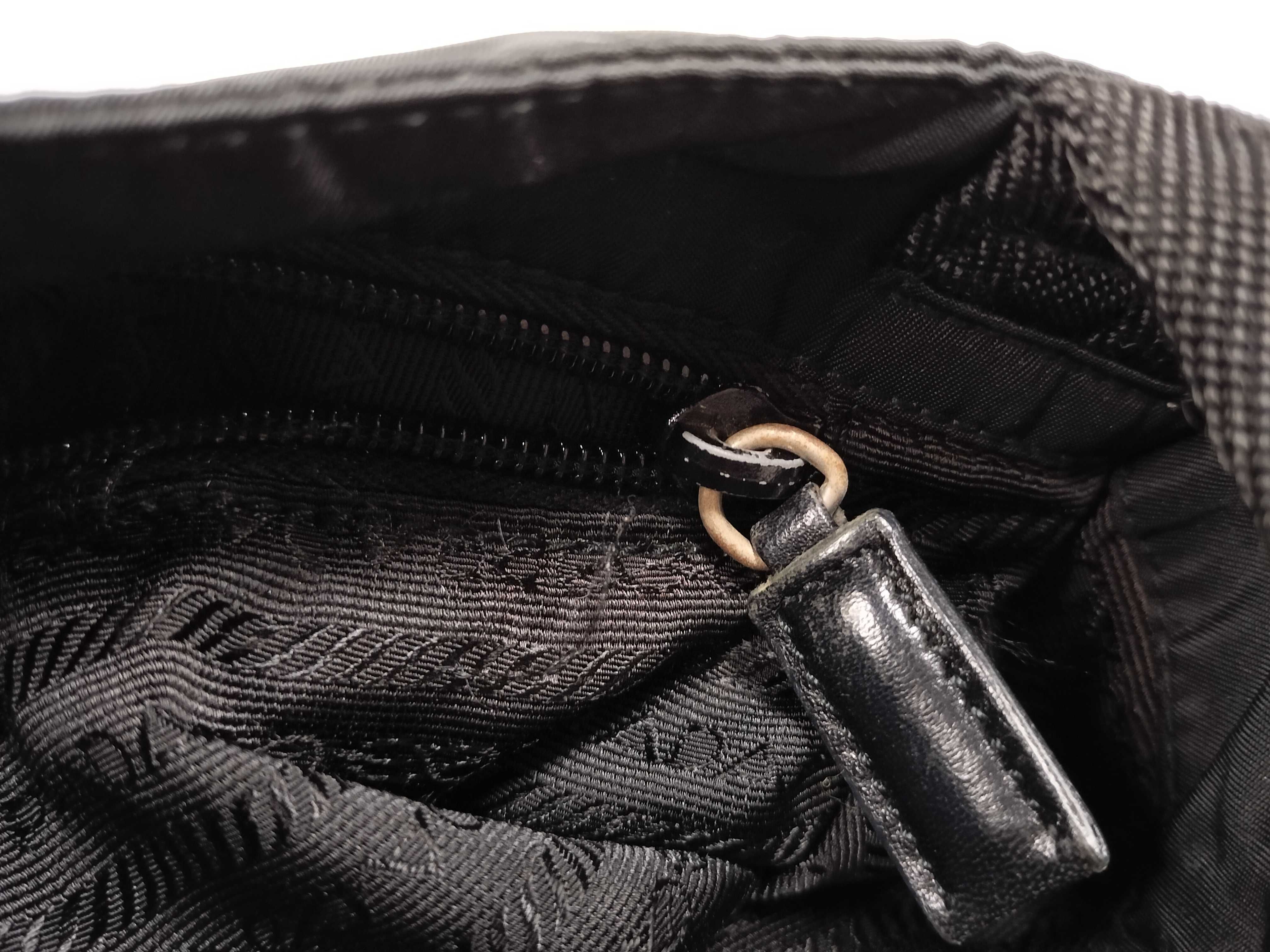 Nylon Shoulder Bag, Black Nylon Shoulder Bag — view 12