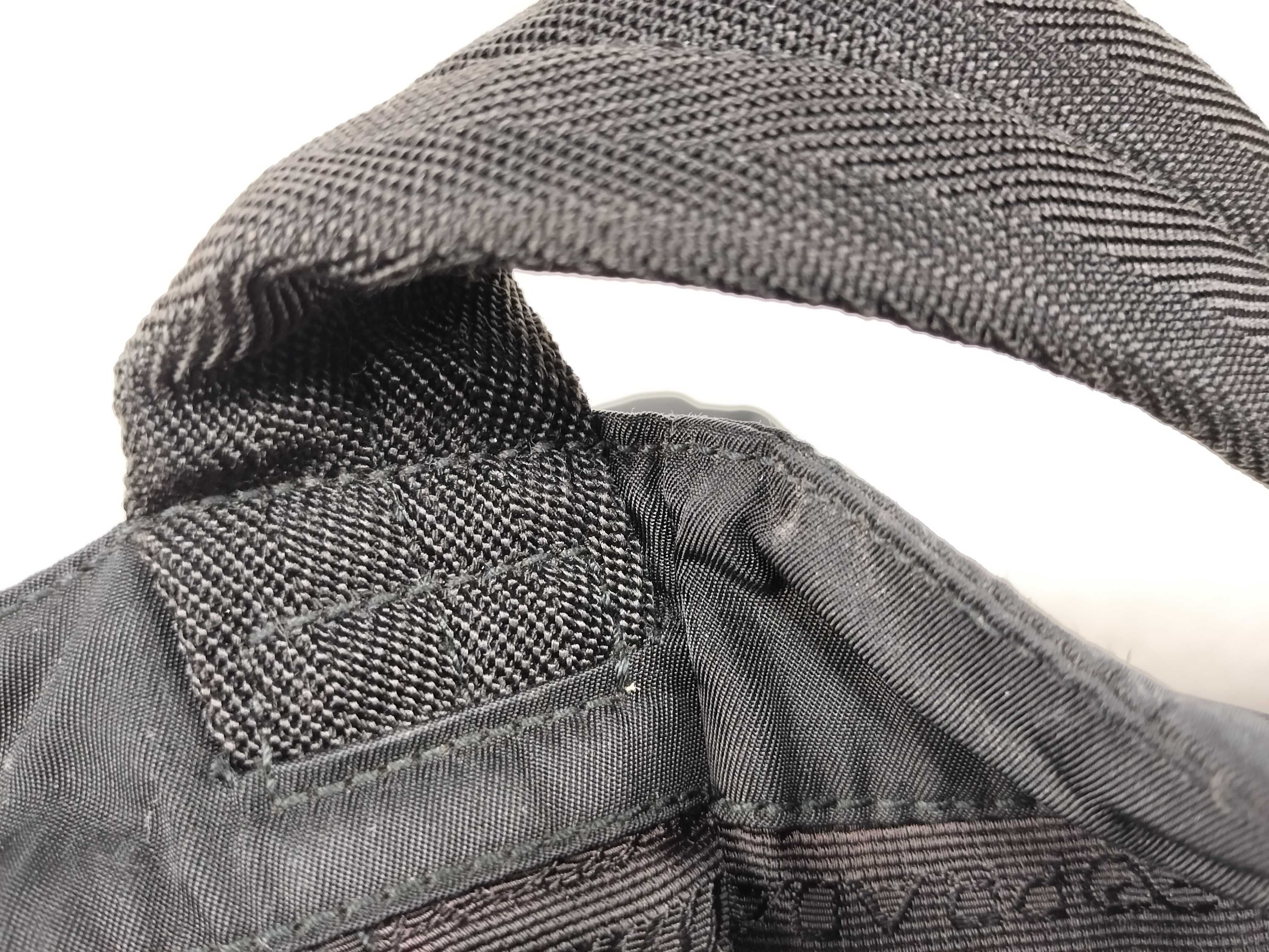 Nylon Shoulder Bag, Black Nylon Shoulder Bag — view 8