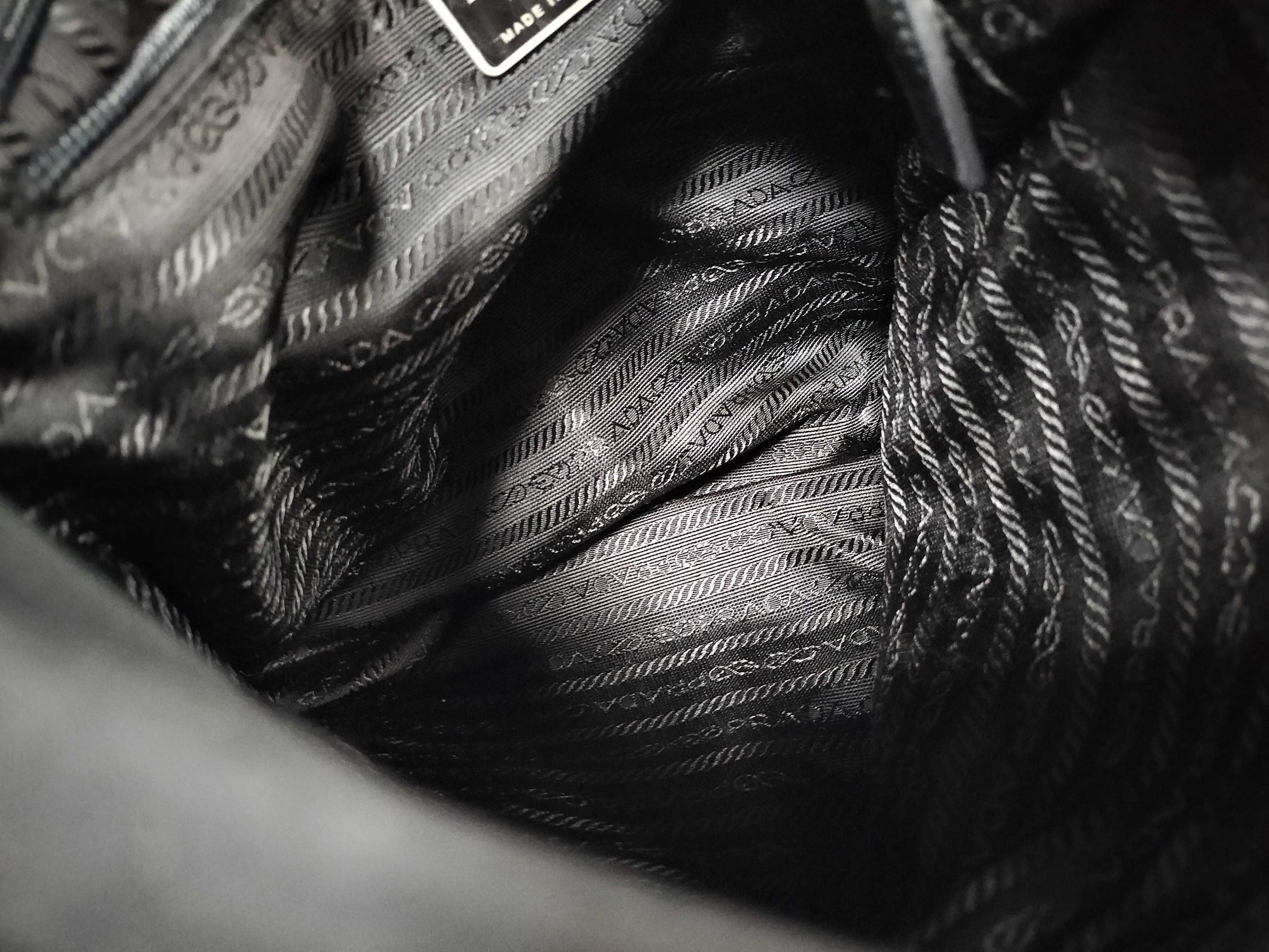 Nylon Shoulder Bag, Black Nylon Shoulder Bag — view 9