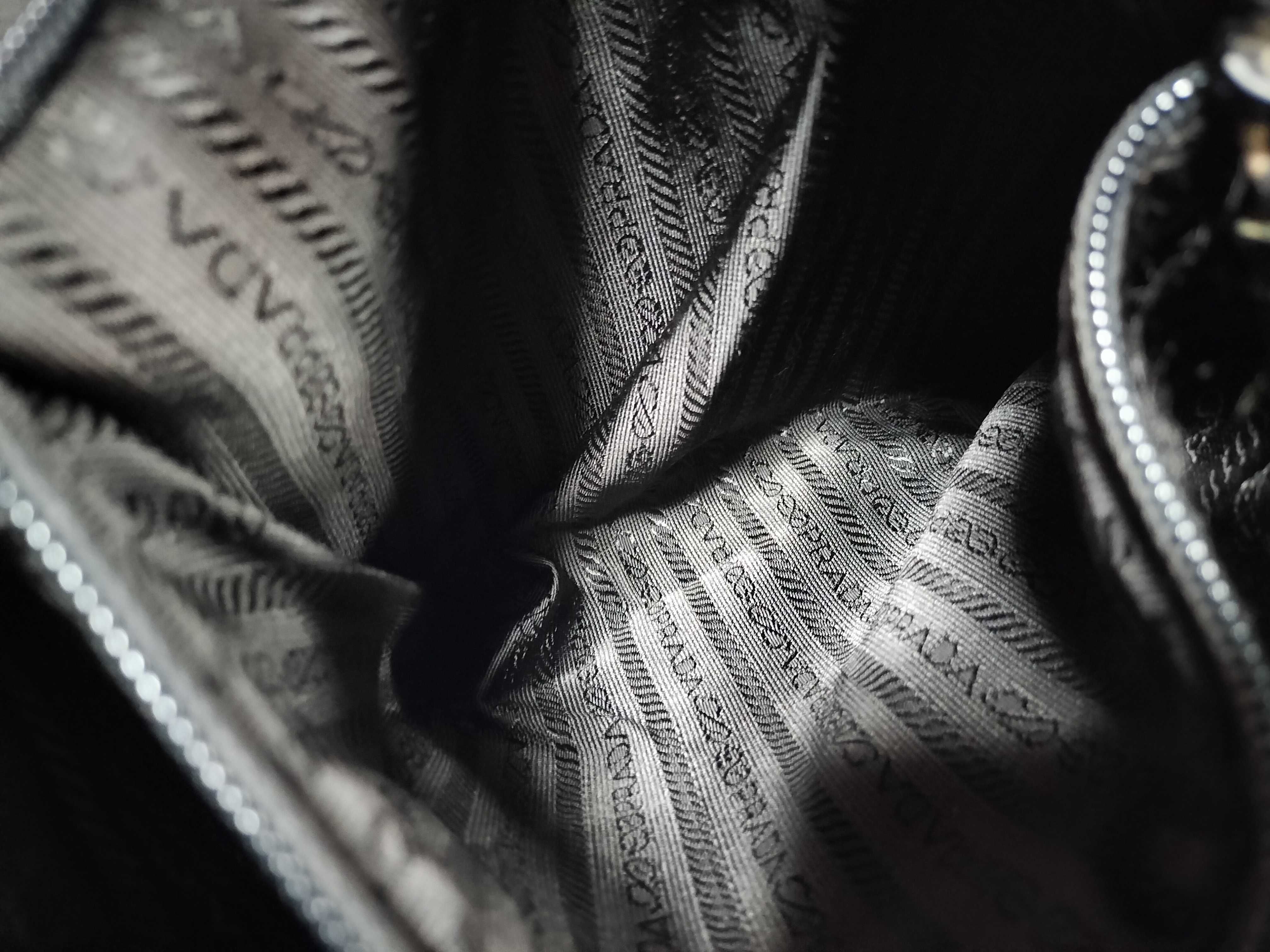 Nylon Shoulder Bag, Black Nylon Shoulder Bag — view 10