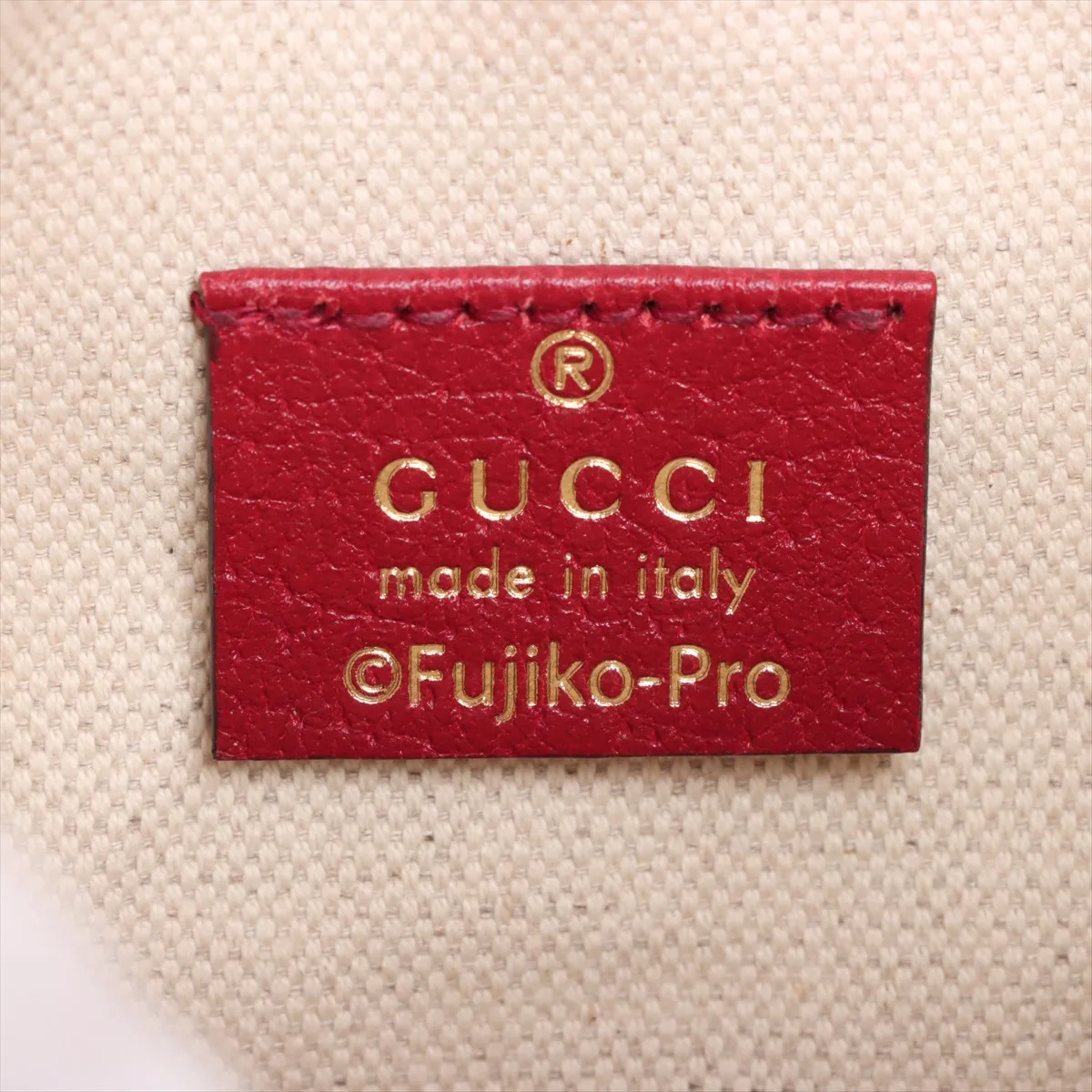 Doraemon x Gucci Mini GG Supreme PVC x Leather Shoulder Bag Brown x Red 647801 — view 7