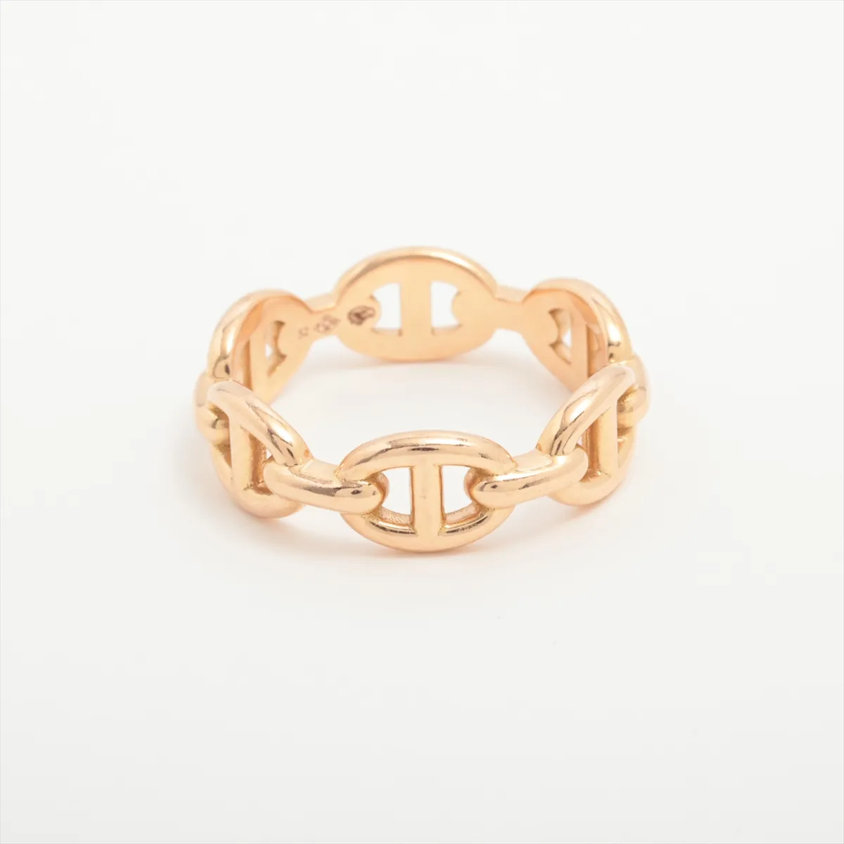 Hermès Chaine d'Ancre Enchainée Ring, 750 (PG), 3.9g, Size 52, 22AG343741 — view 2