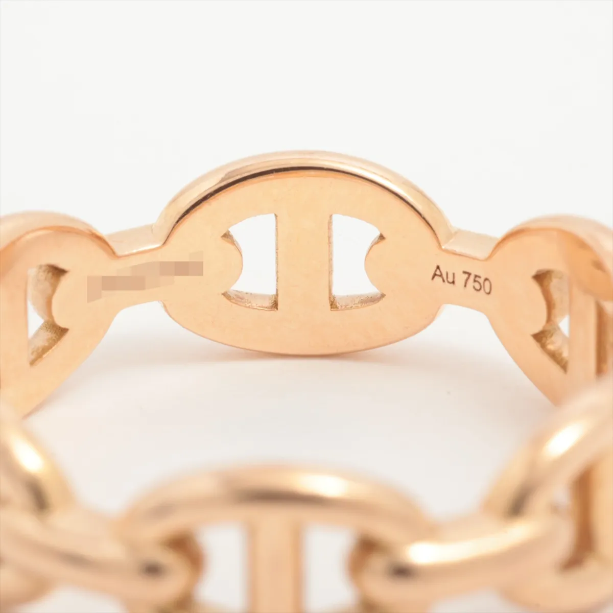 Hermès Chaine d'Ancre Enchainée Ring, 750 (PG), 3.9g, Size 52, 22AG343741 — view 4