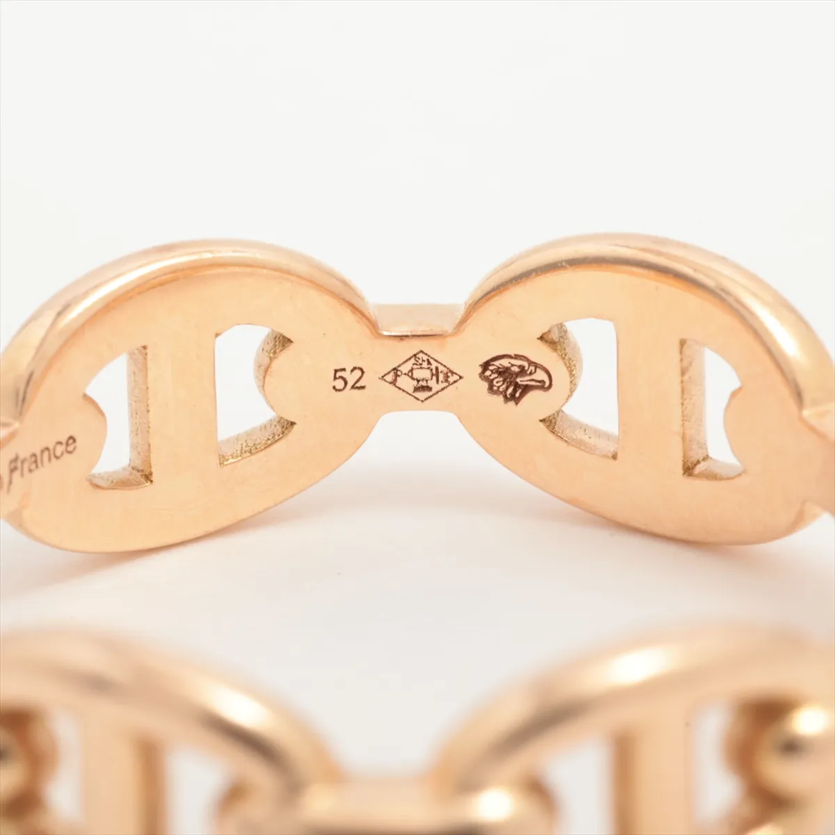 Hermès Chaine d'Ancre Enchainée Ring, 750 (PG), 3.9g, Size 52, 22AG343741 — view 5