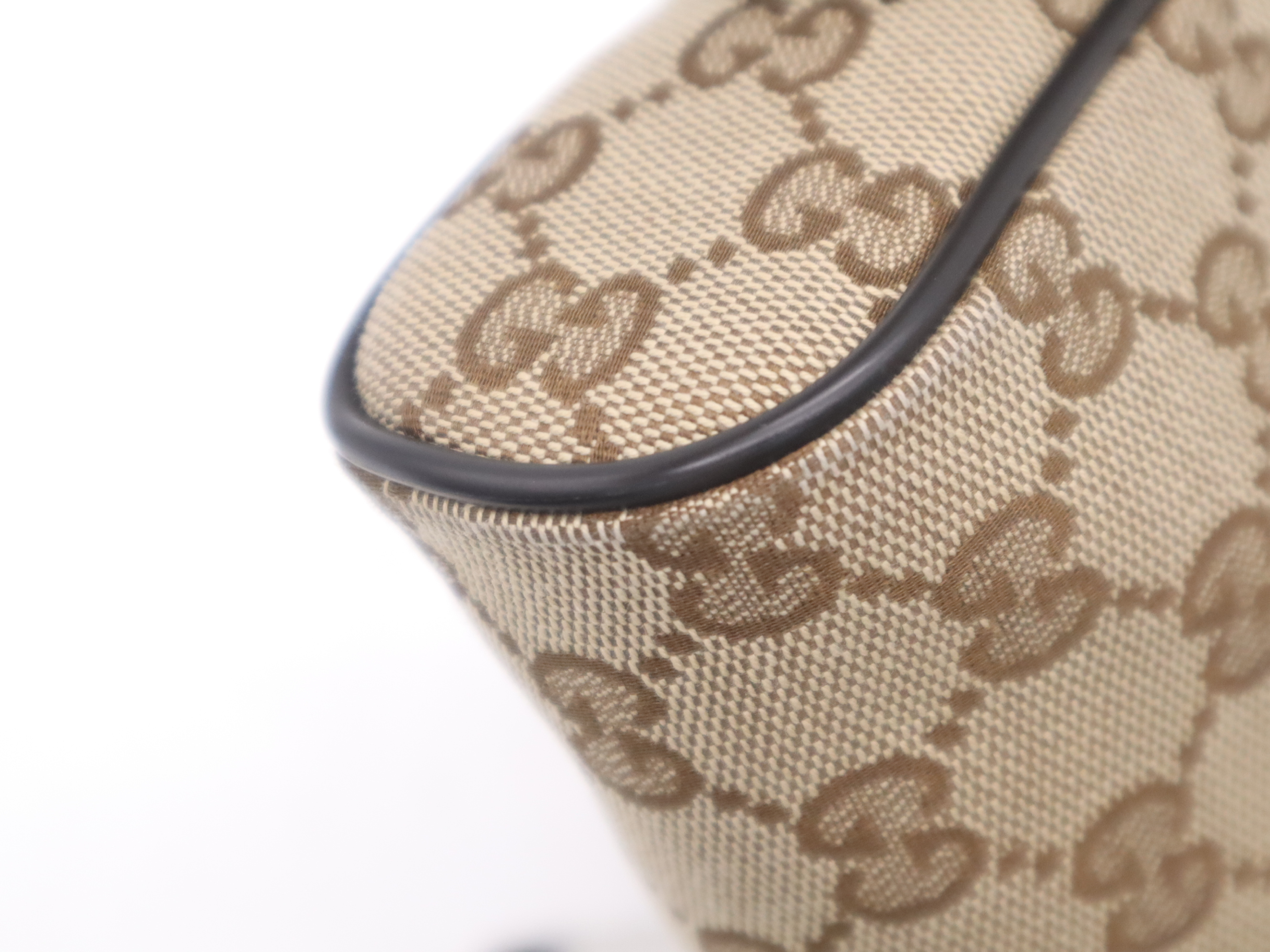 449174GG Canvas Beige Brown Silver Hardware Waist Bag with Dust Bag — view 9
