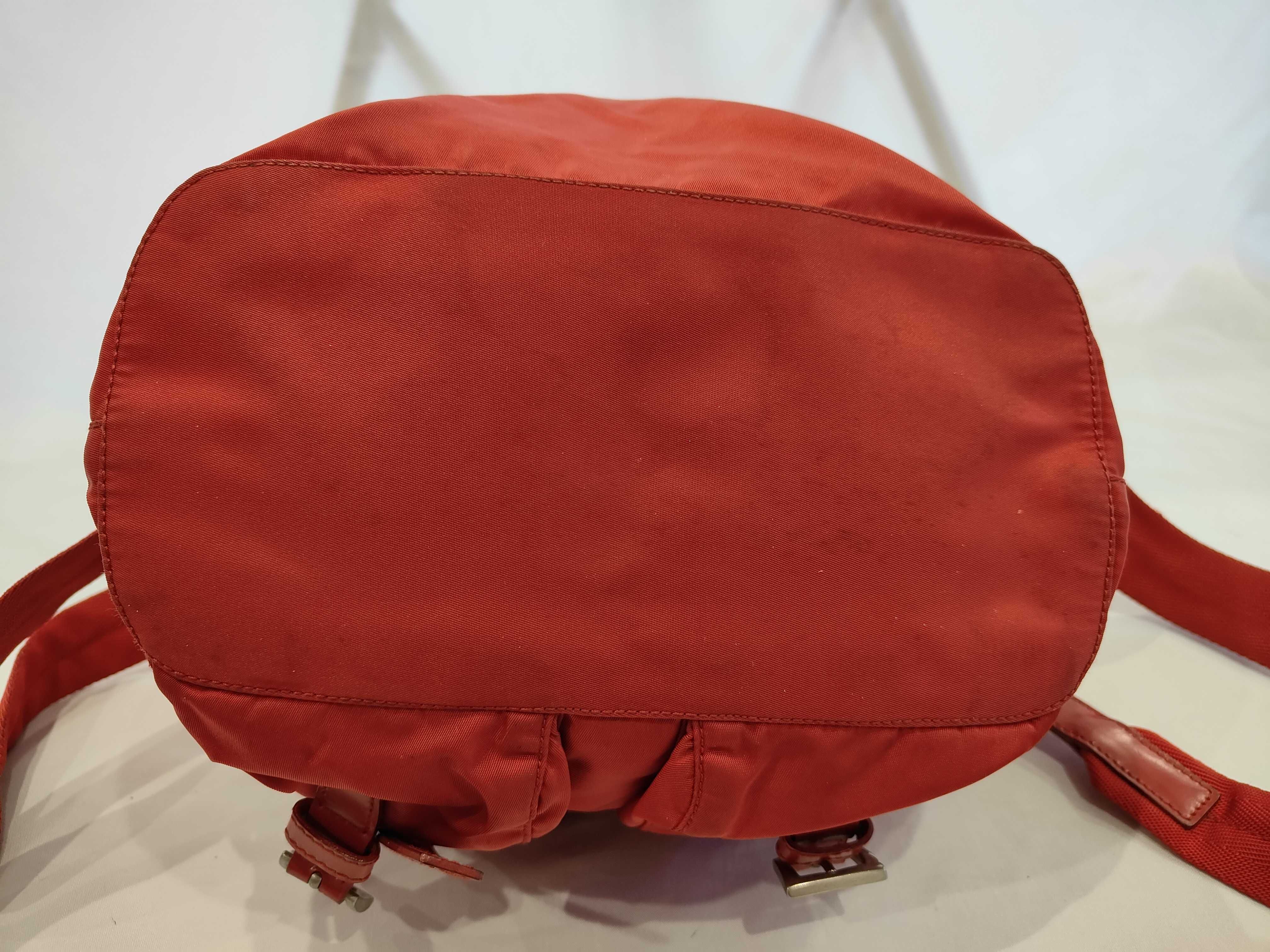 nylon backpack, red. — view 3
