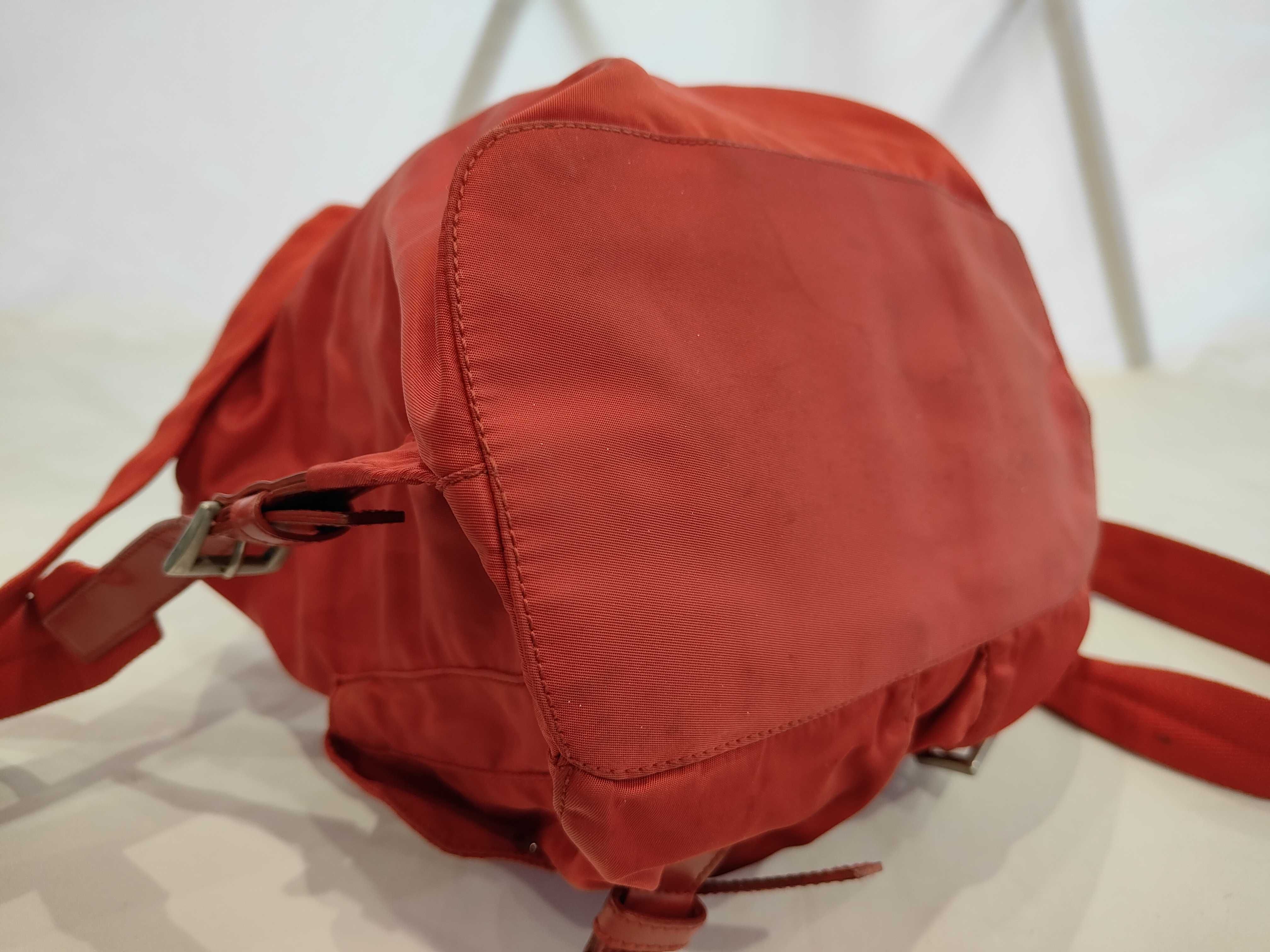 nylon backpack, red. — view 4