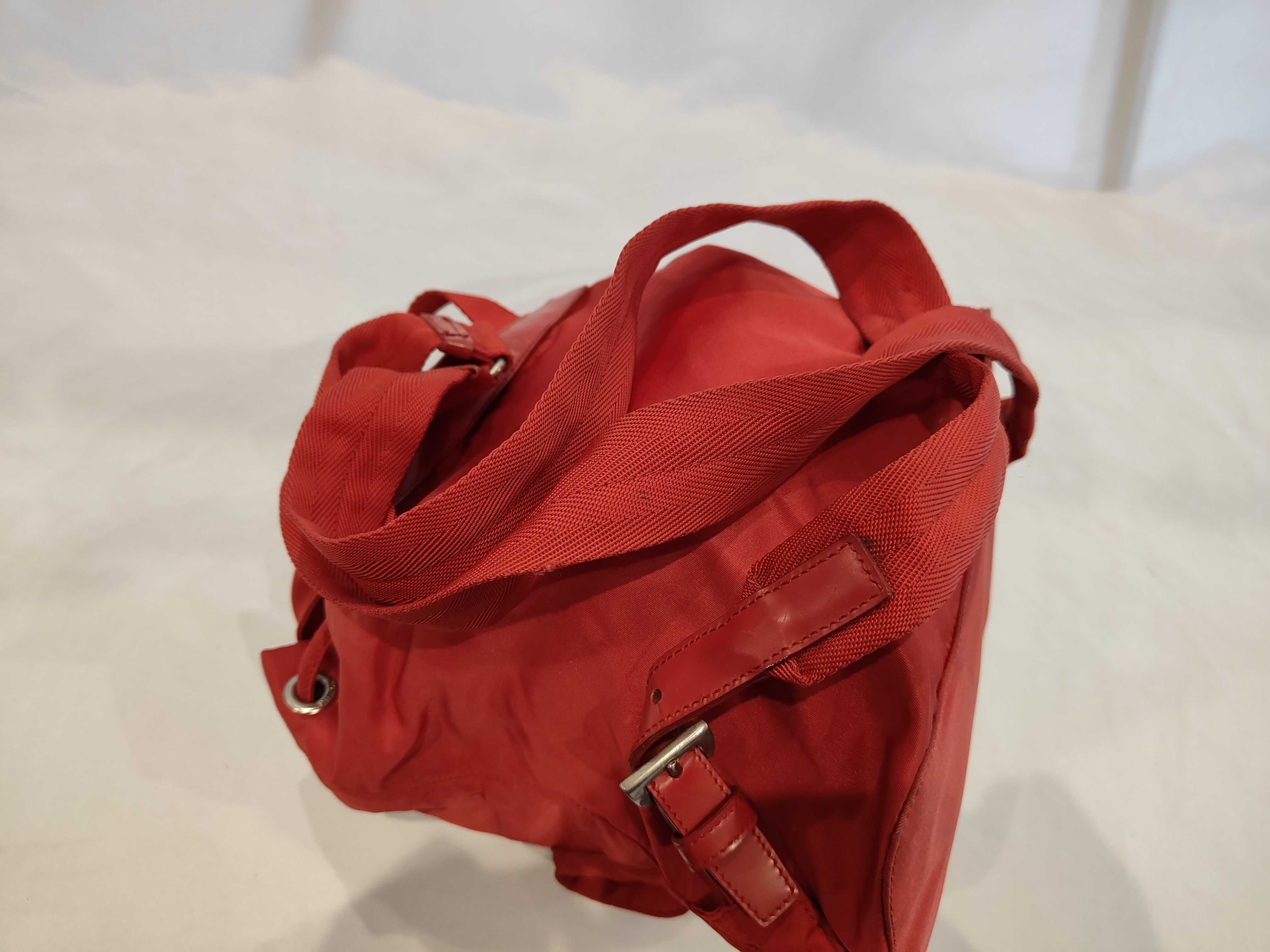 nylon backpack, red. — view 6