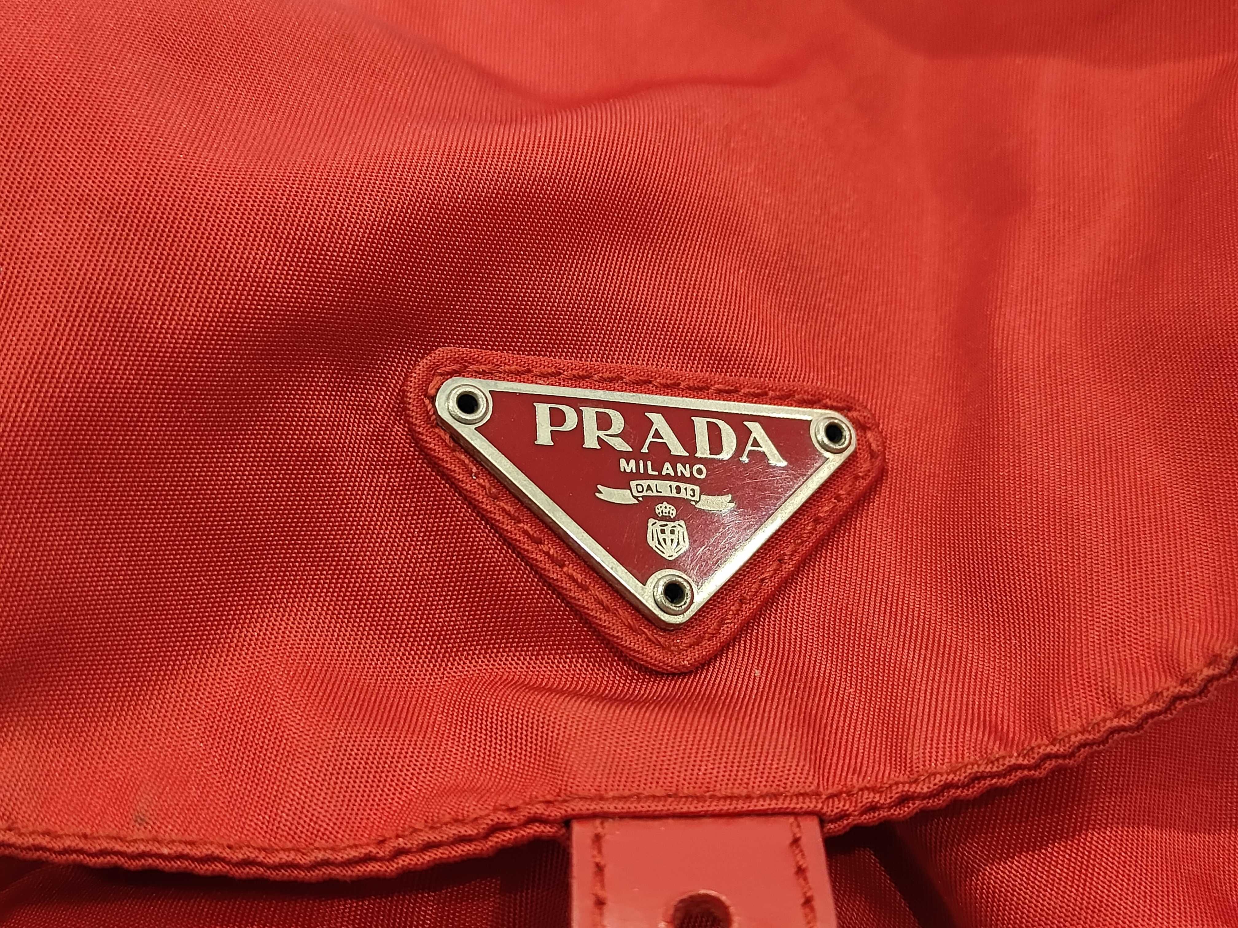 nylon backpack, red. — view 9