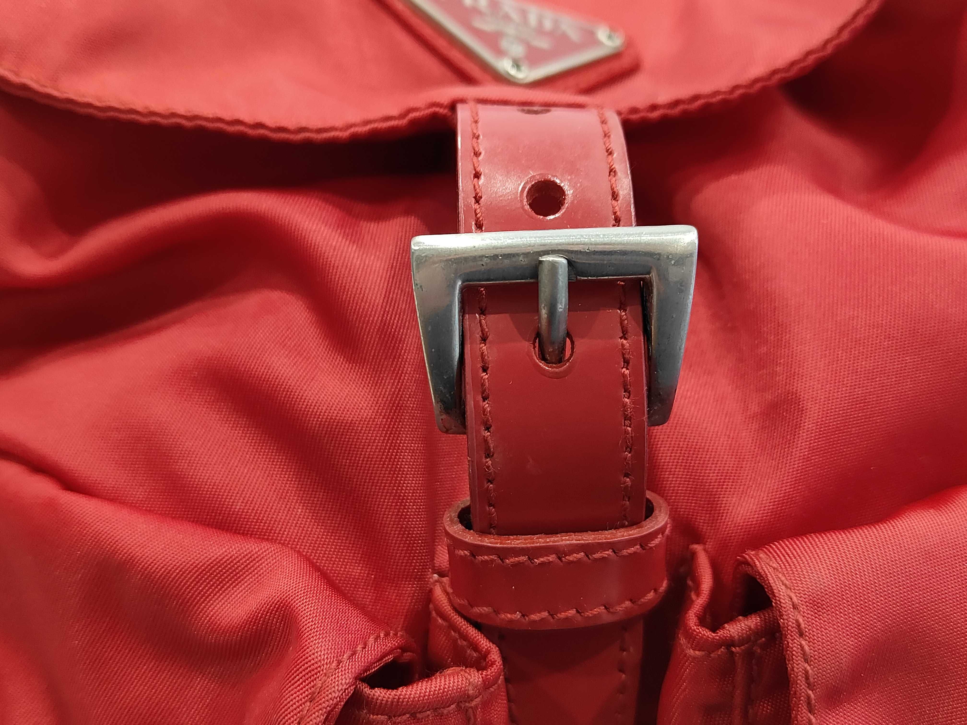nylon backpack, red. — view 10