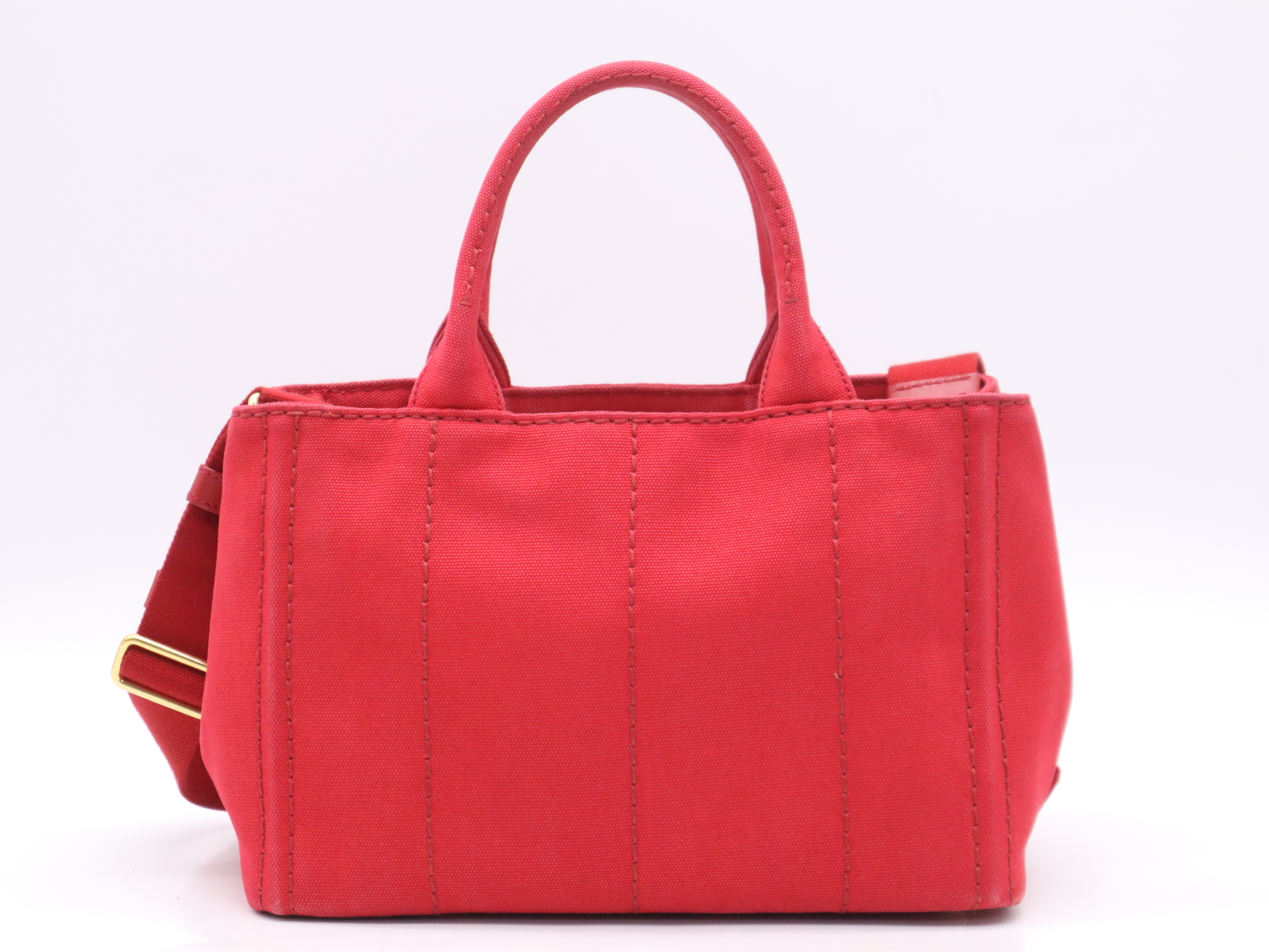 Canapa Tote Bag, Red, with Shoulder Strap, Handbag — view 2