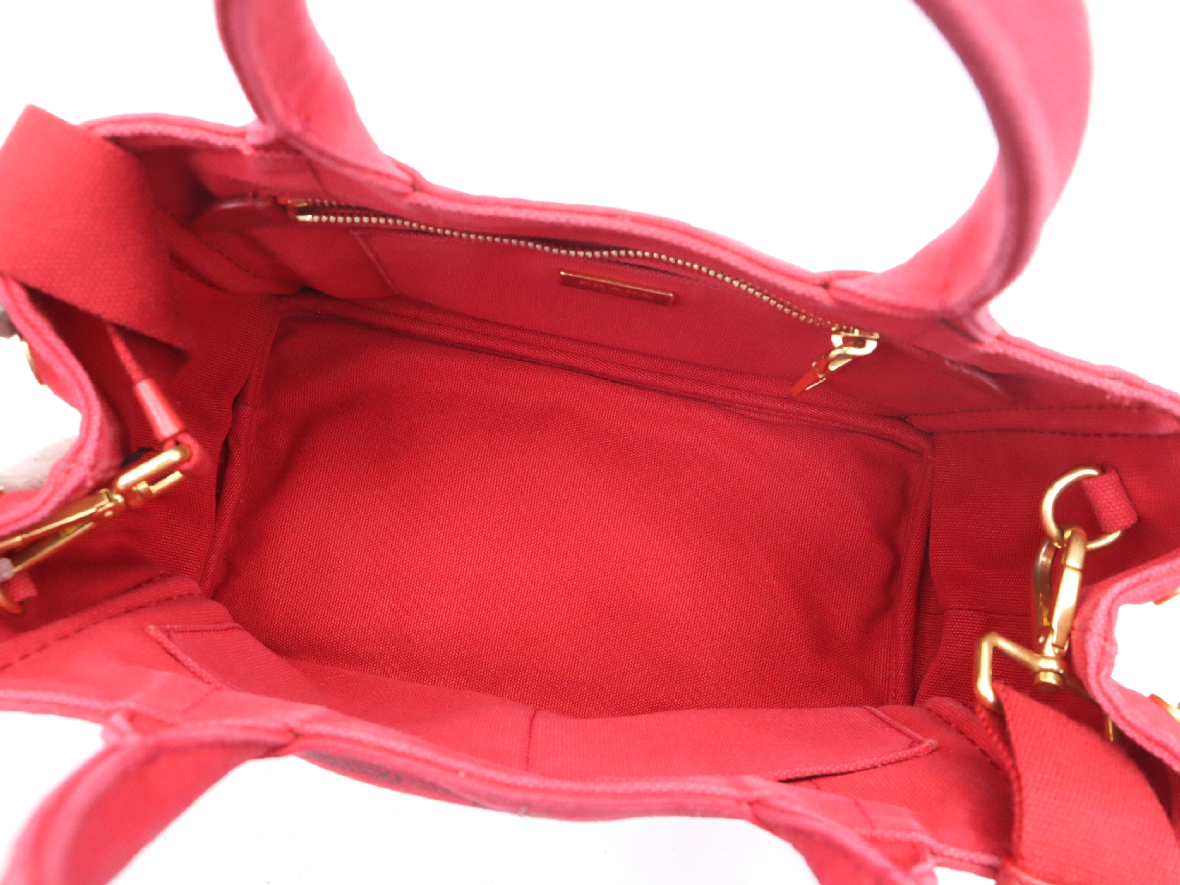 Canapa Tote Bag, Red, with Shoulder Strap, Handbag — view 11