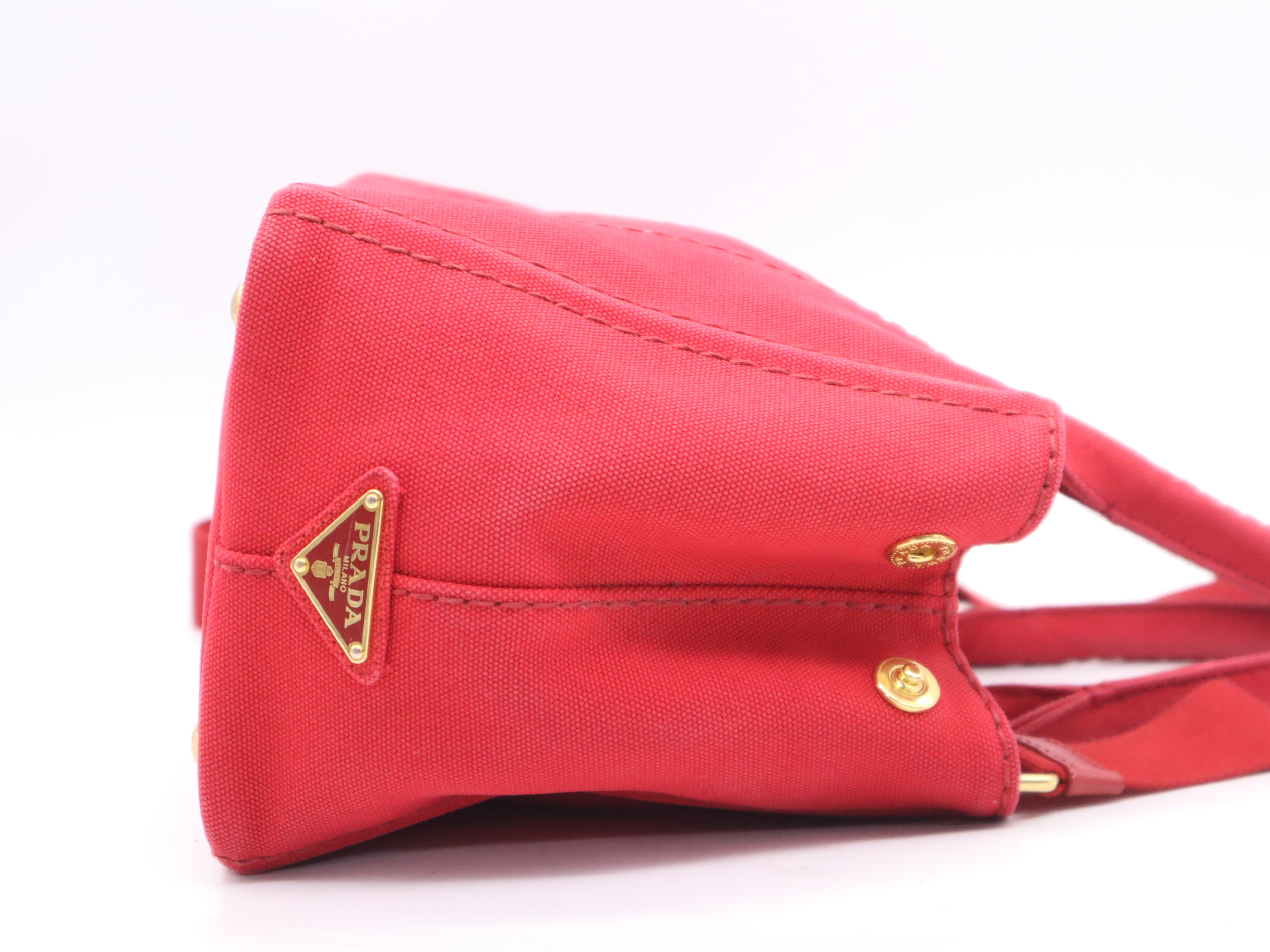 Canapa Tote Bag, Red, with Shoulder Strap, Handbag — view 5