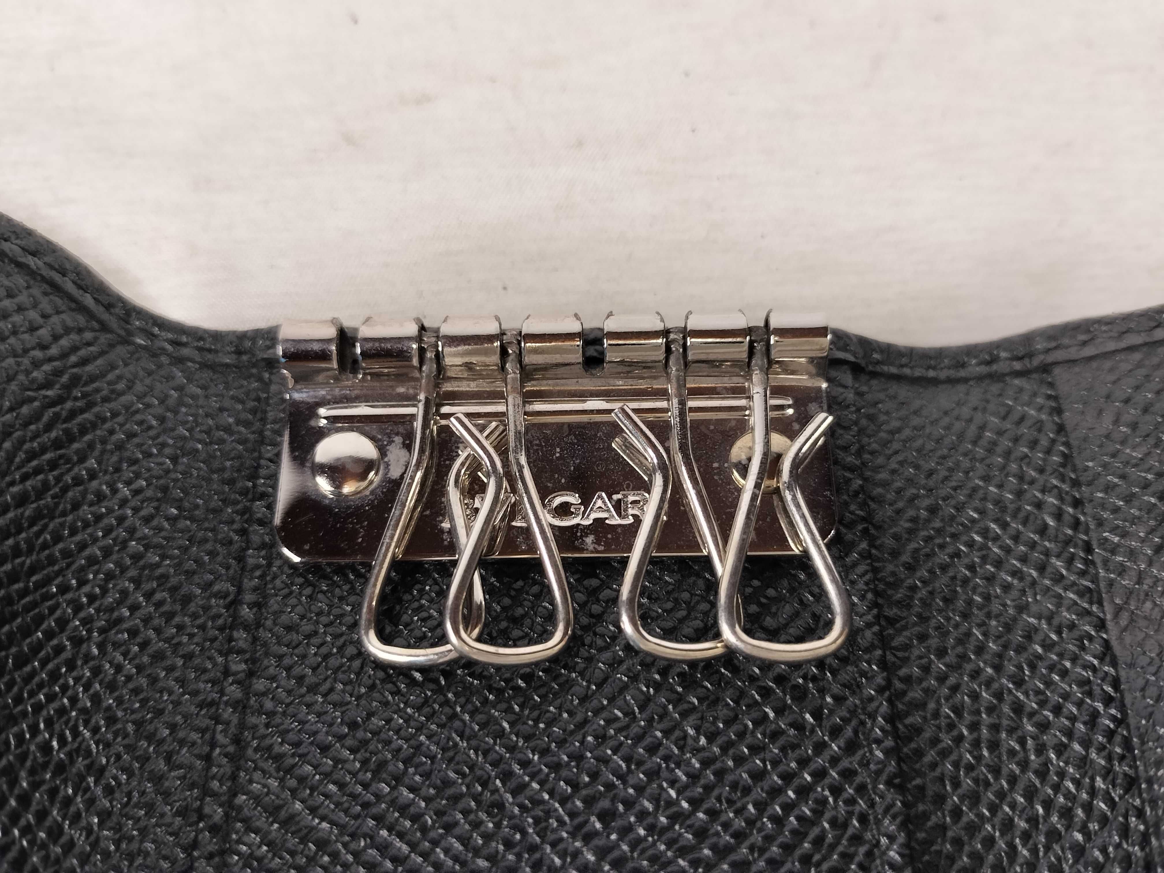 Bulgari Leather Key Case Black Key Case — view 11