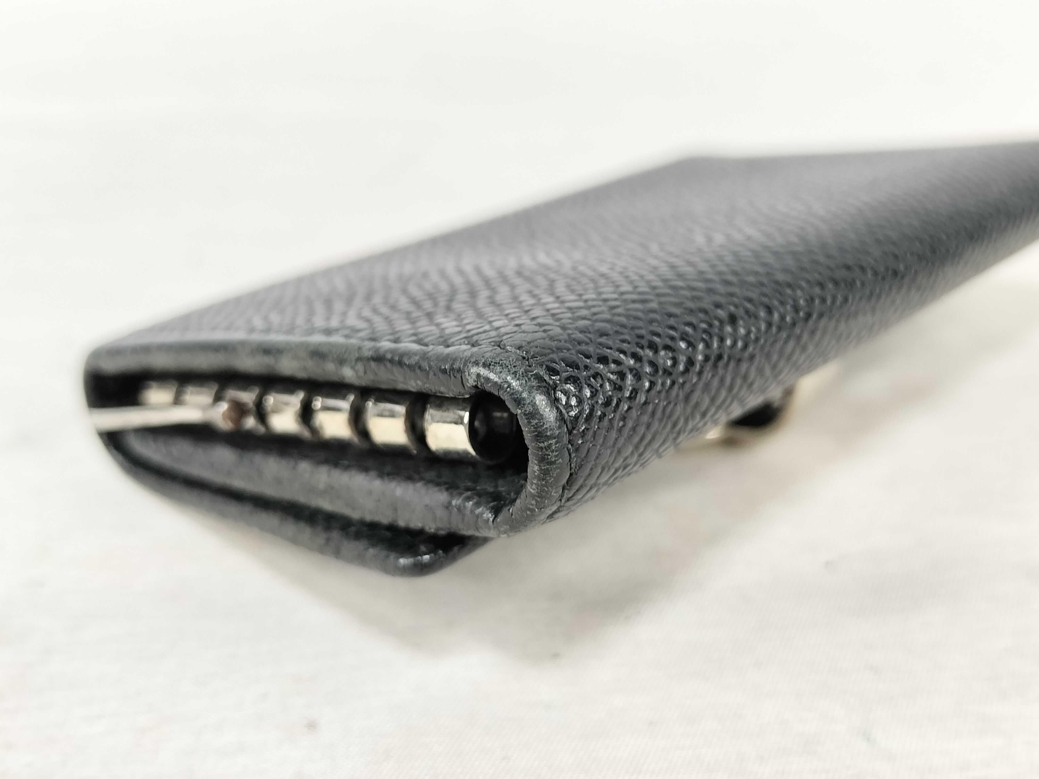 Bulgari Leather Key Case Black Key Case — view 4