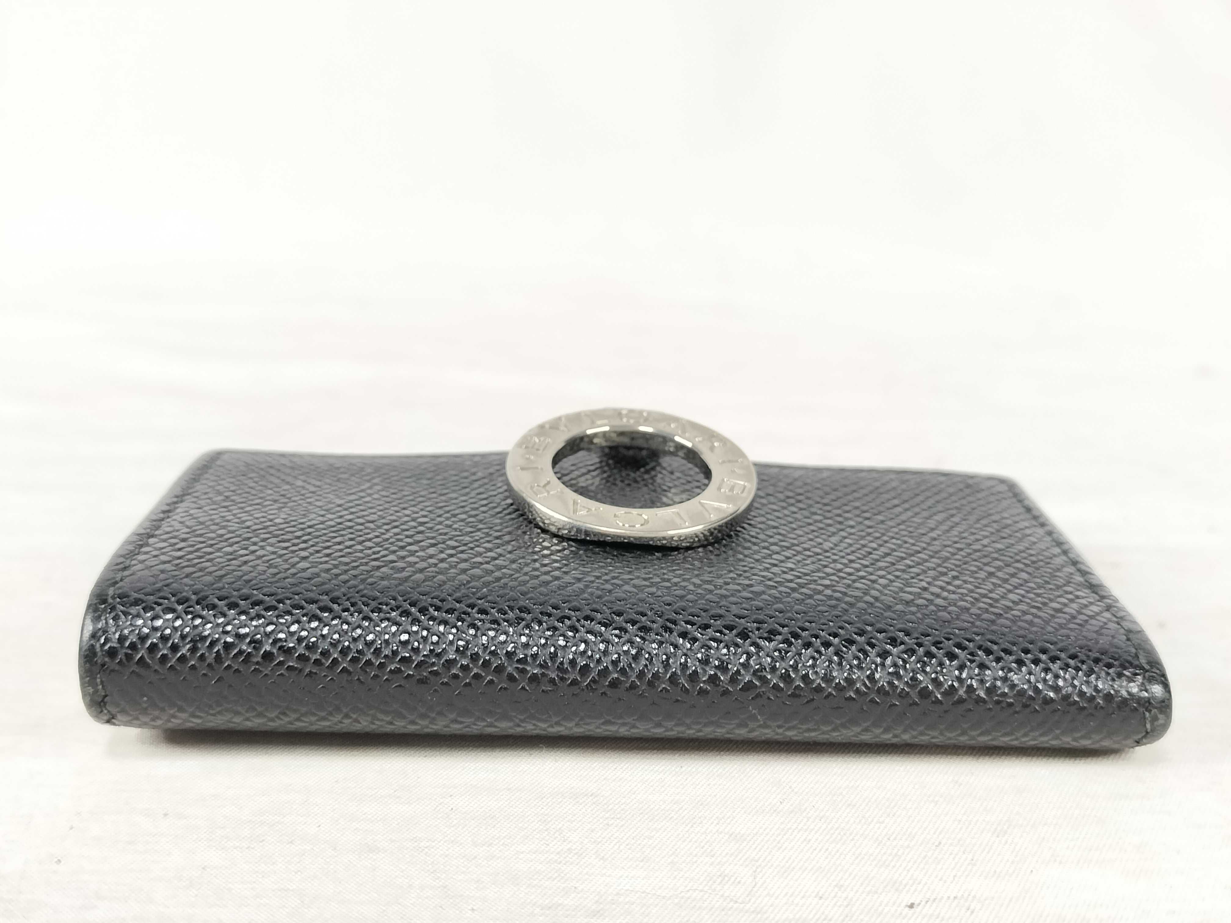 Bulgari Leather Key Case Black Key Case — view 6