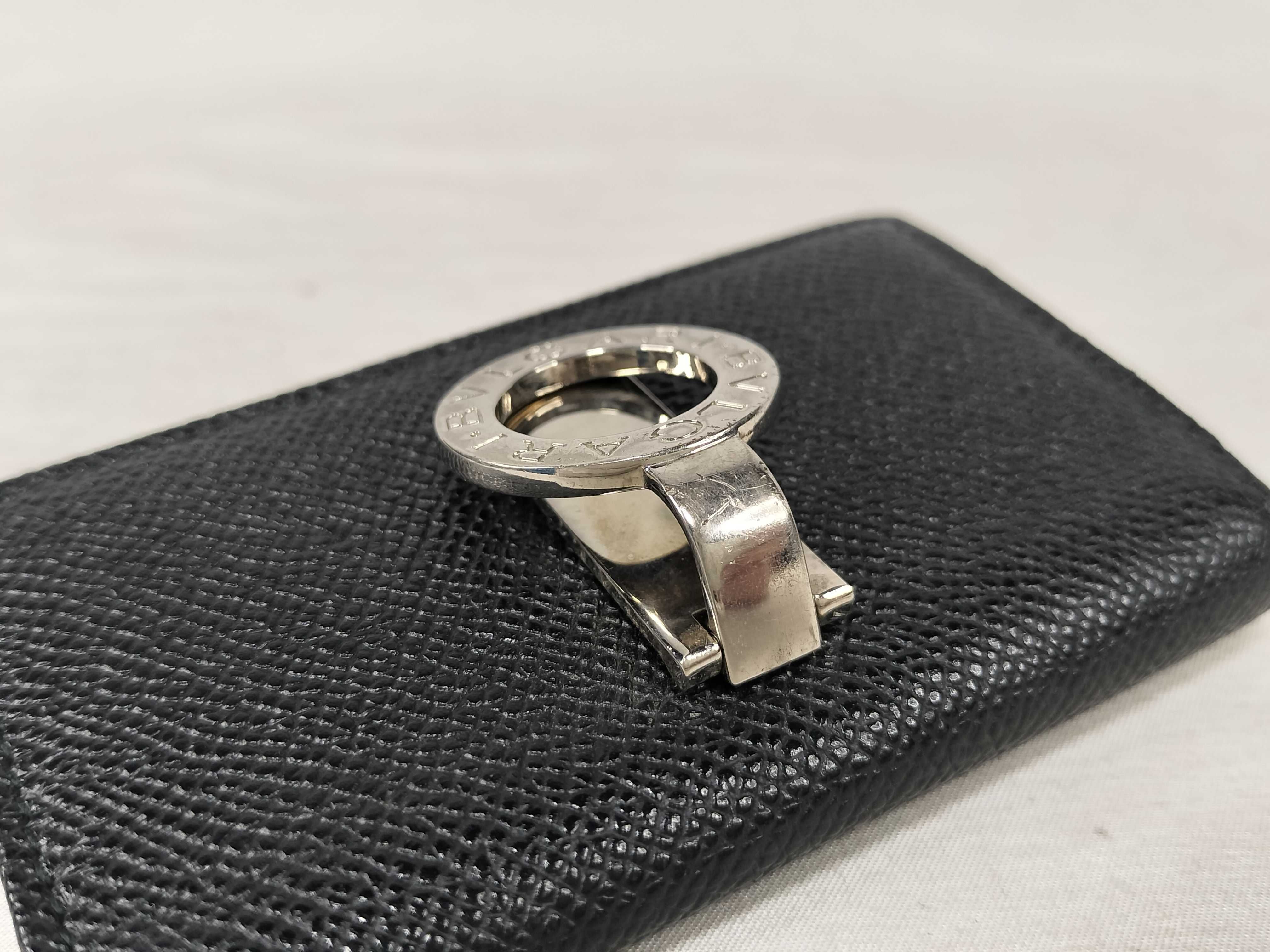 Bulgari Leather Key Case Black Key Case — view 9