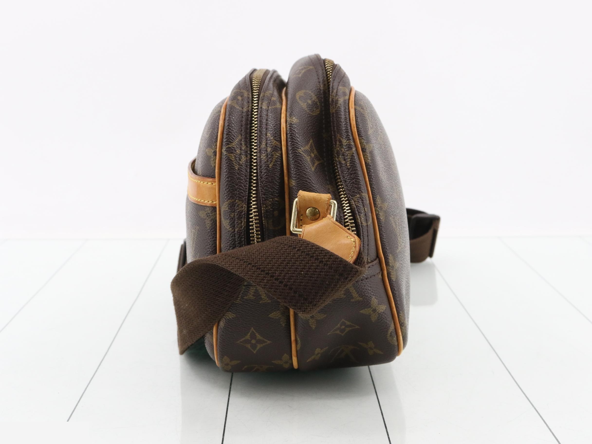 M45254 Reporter PM Shoulder Bag, Monogram, Brown — view 3