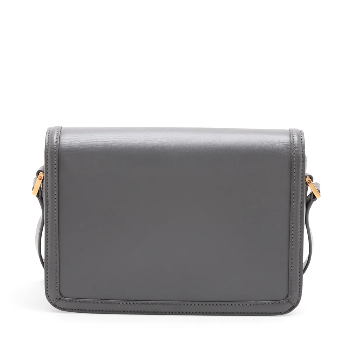 Solferino Leather Shoulder Bag, Gray, 634305 — view 2