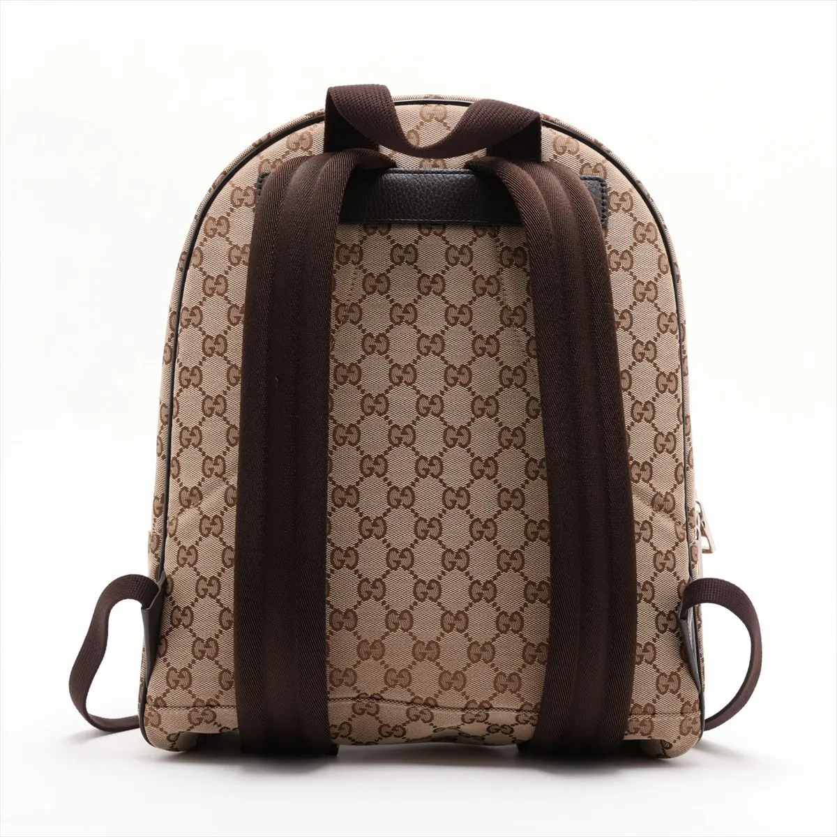 GG Canvas x Leather Backpack/Rucksack Beige 449906 Outlet — view 2