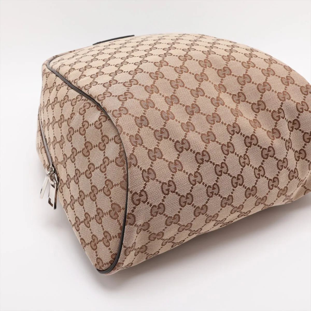 GG Canvas x Leather Backpack/Rucksack Beige 449906 Outlet — view 4