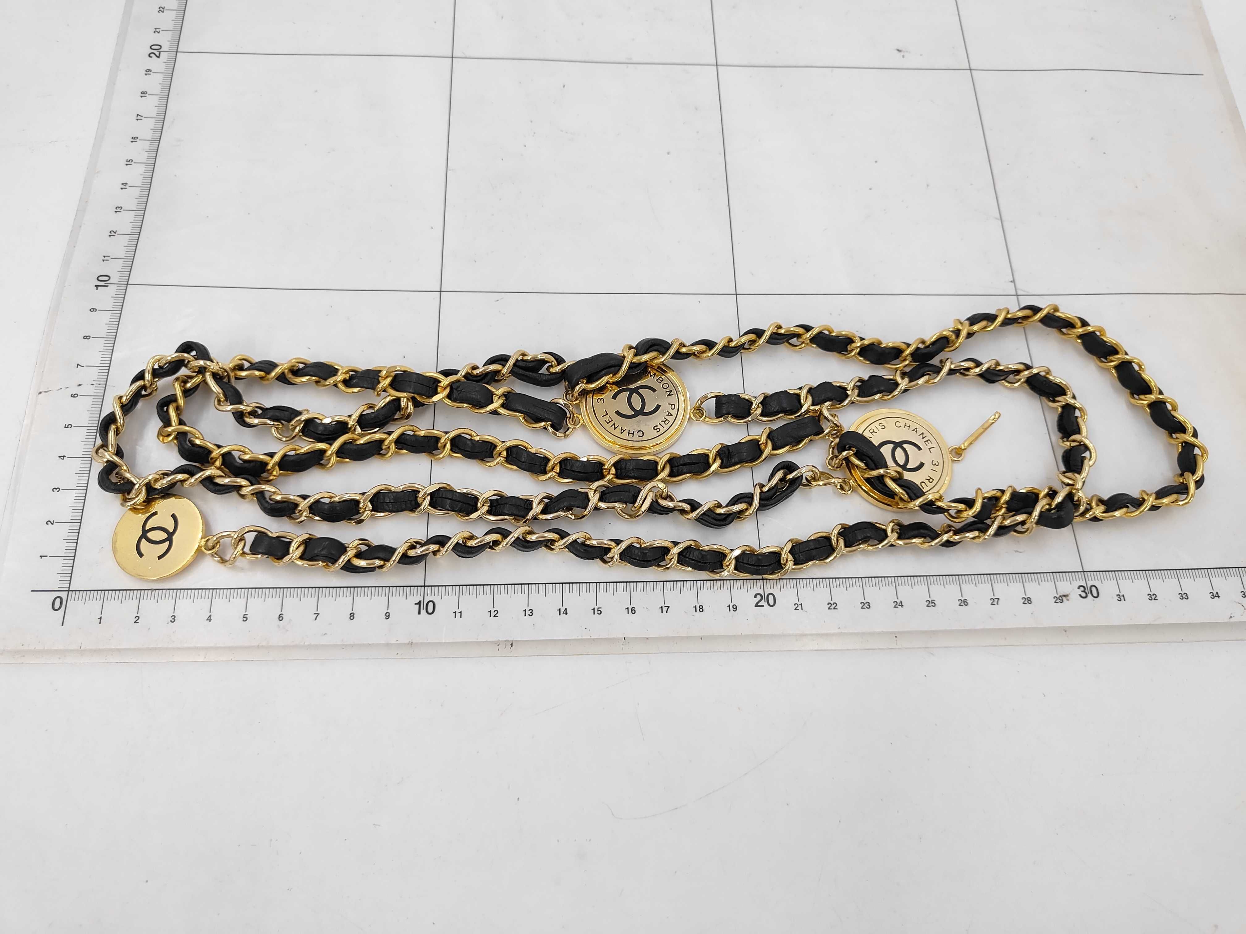 Coco Mark Triple Chain Belt — view 6