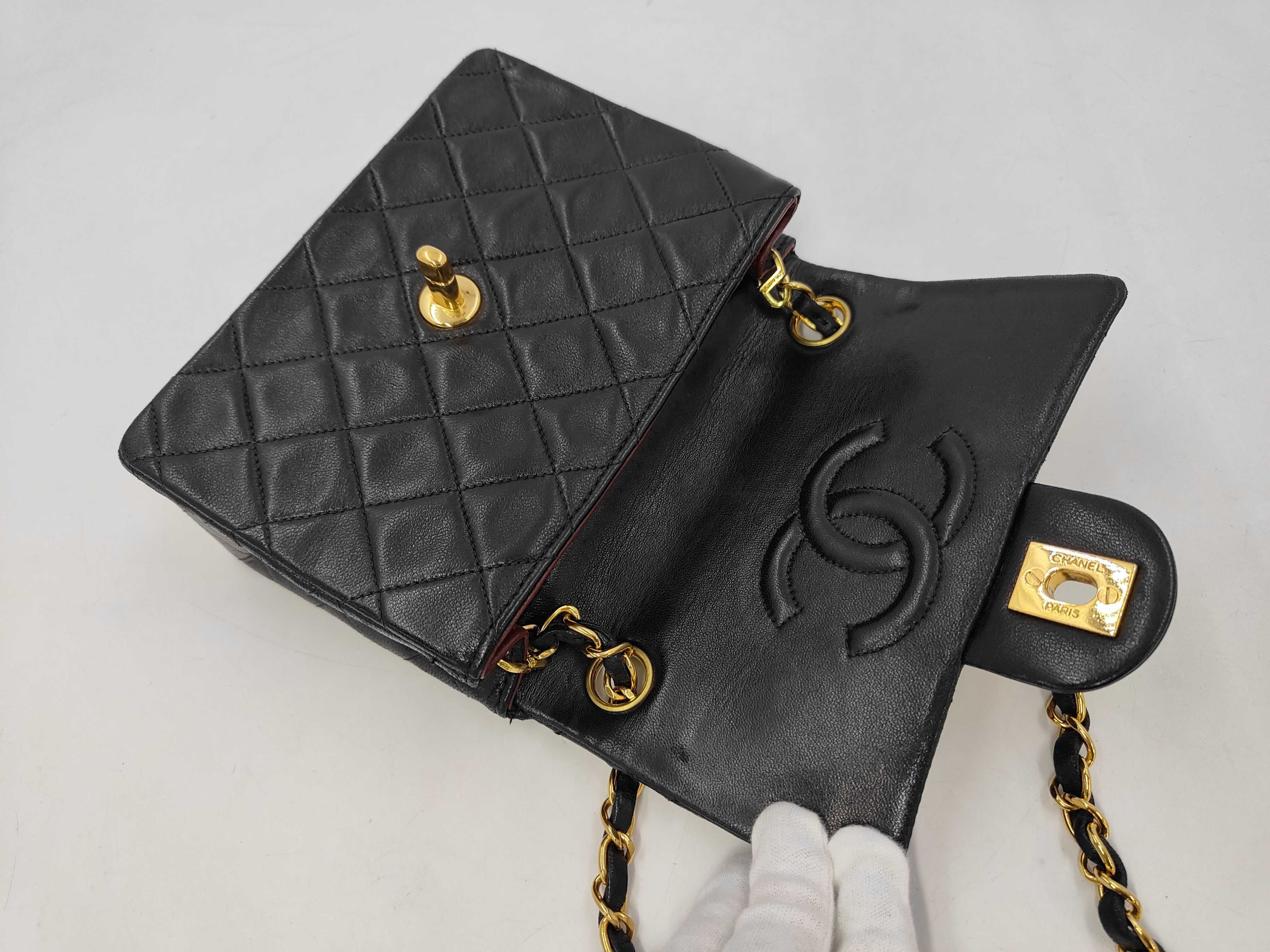 Mini Matelassé Lambskin Shoulder Bag — view 8