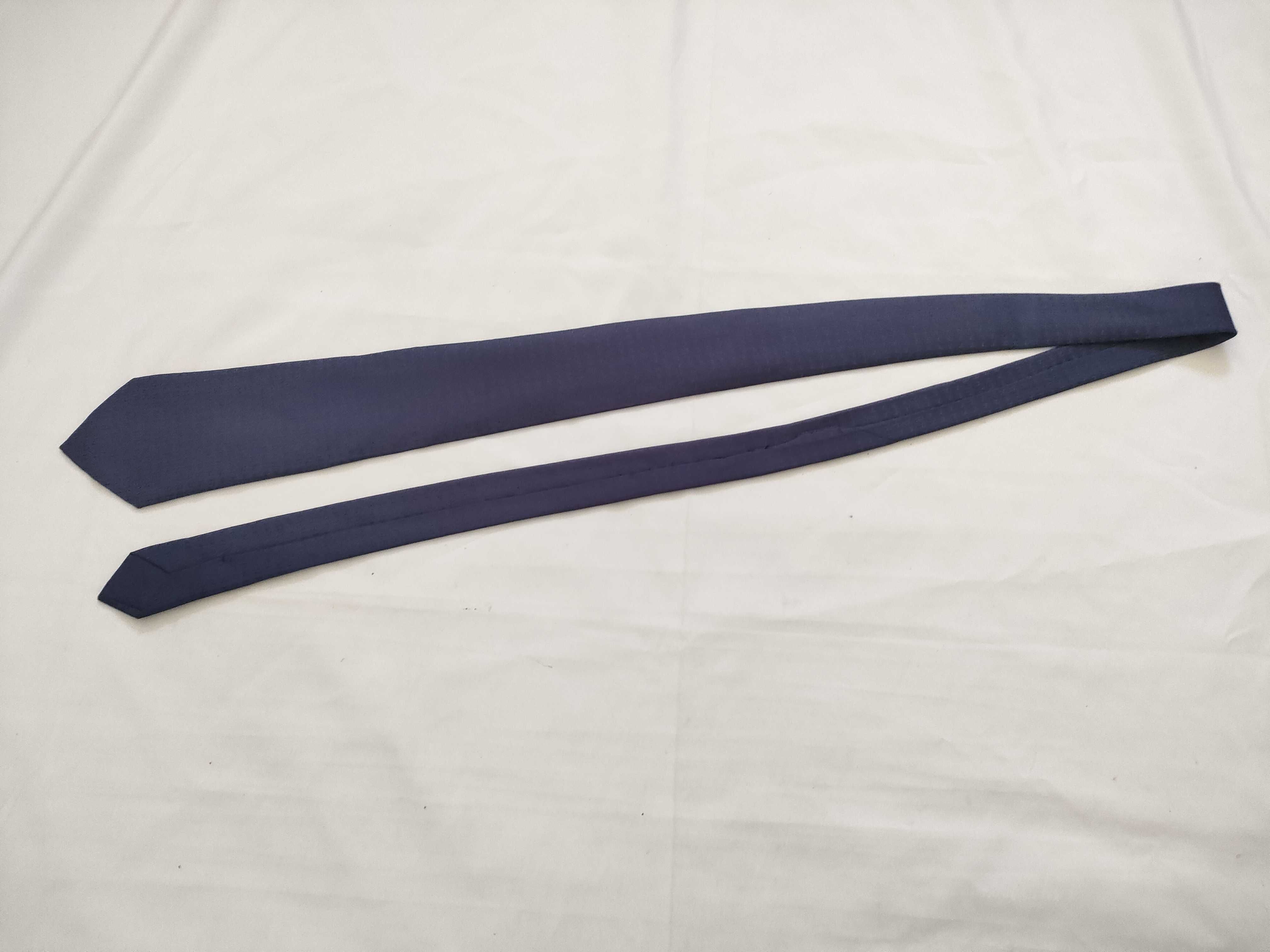 tie, H pattern, silk, purple, other accessories — view 2