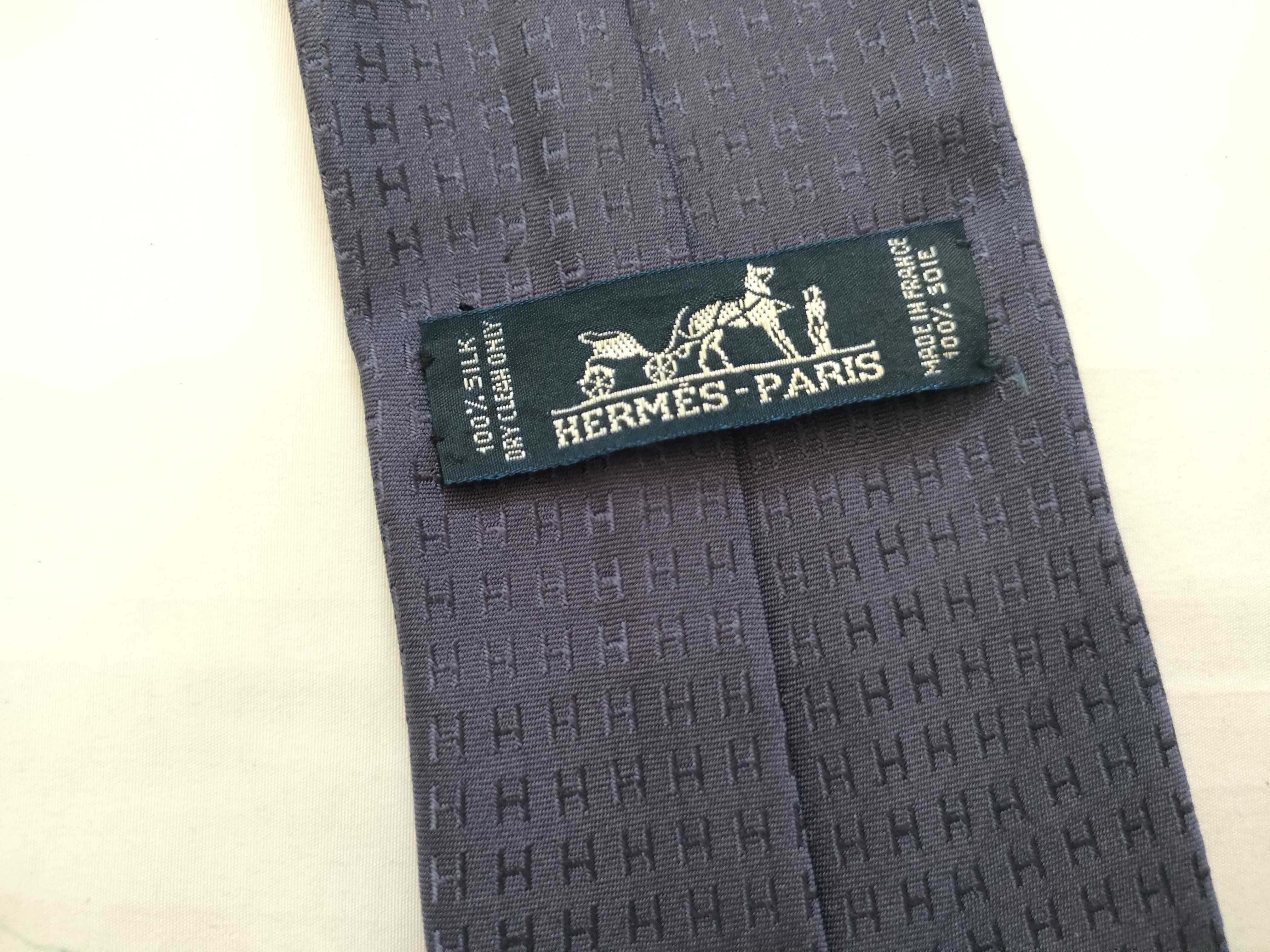tie, H pattern, silk, purple, other accessories — view 6