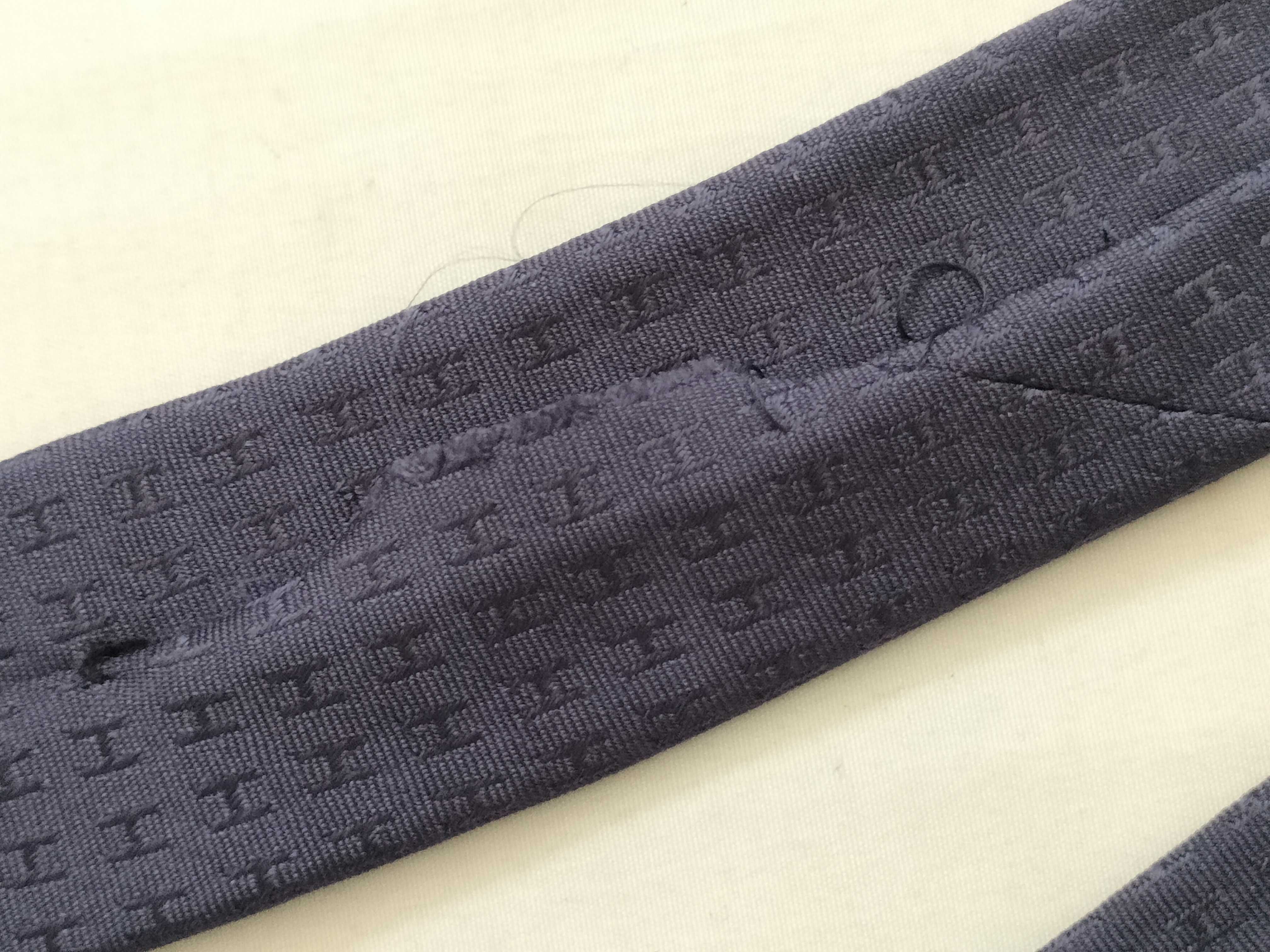 tie, H pattern, silk, purple, other accessories — view 7