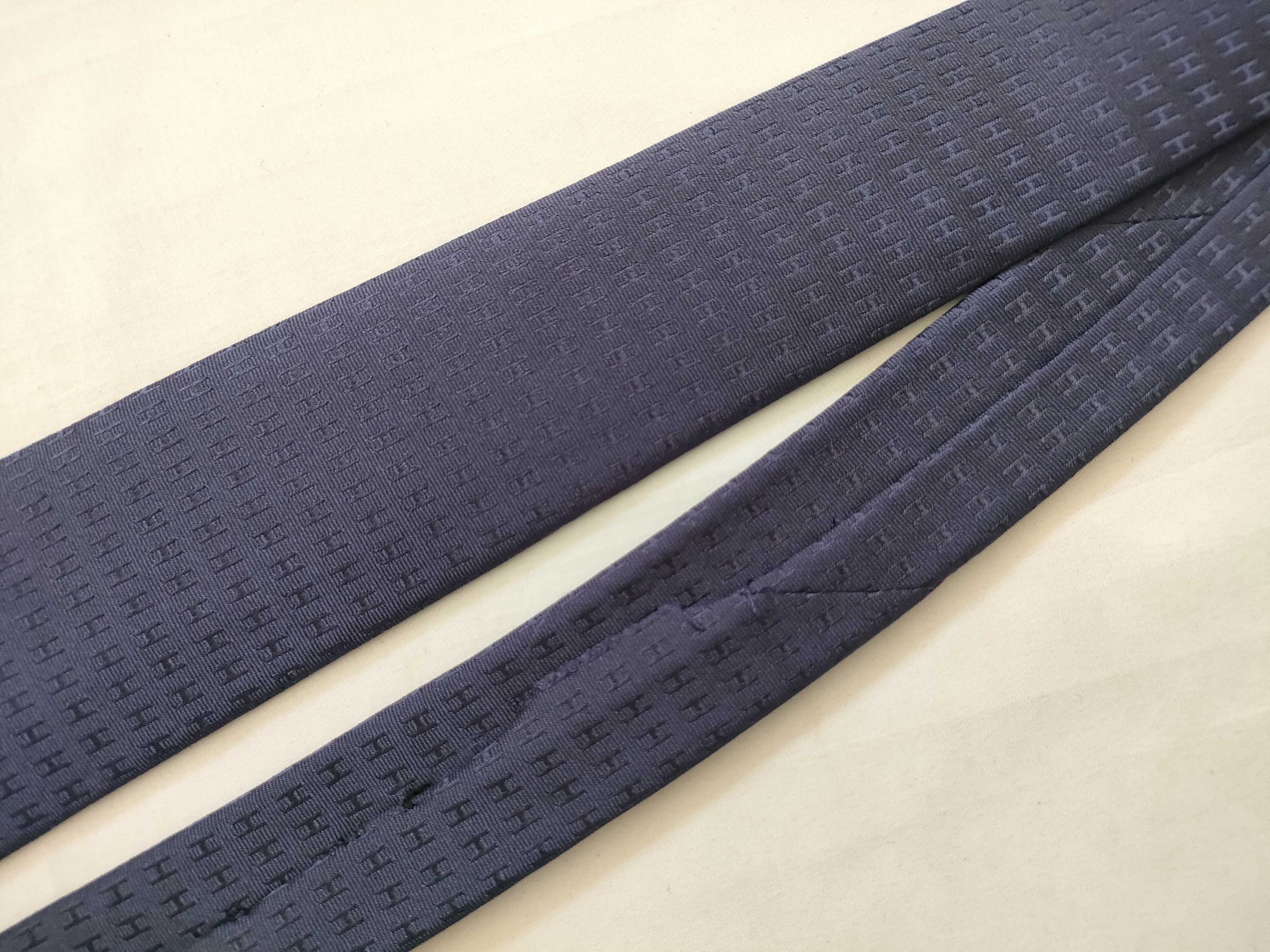 tie, H pattern, silk, purple, other accessories — view 8