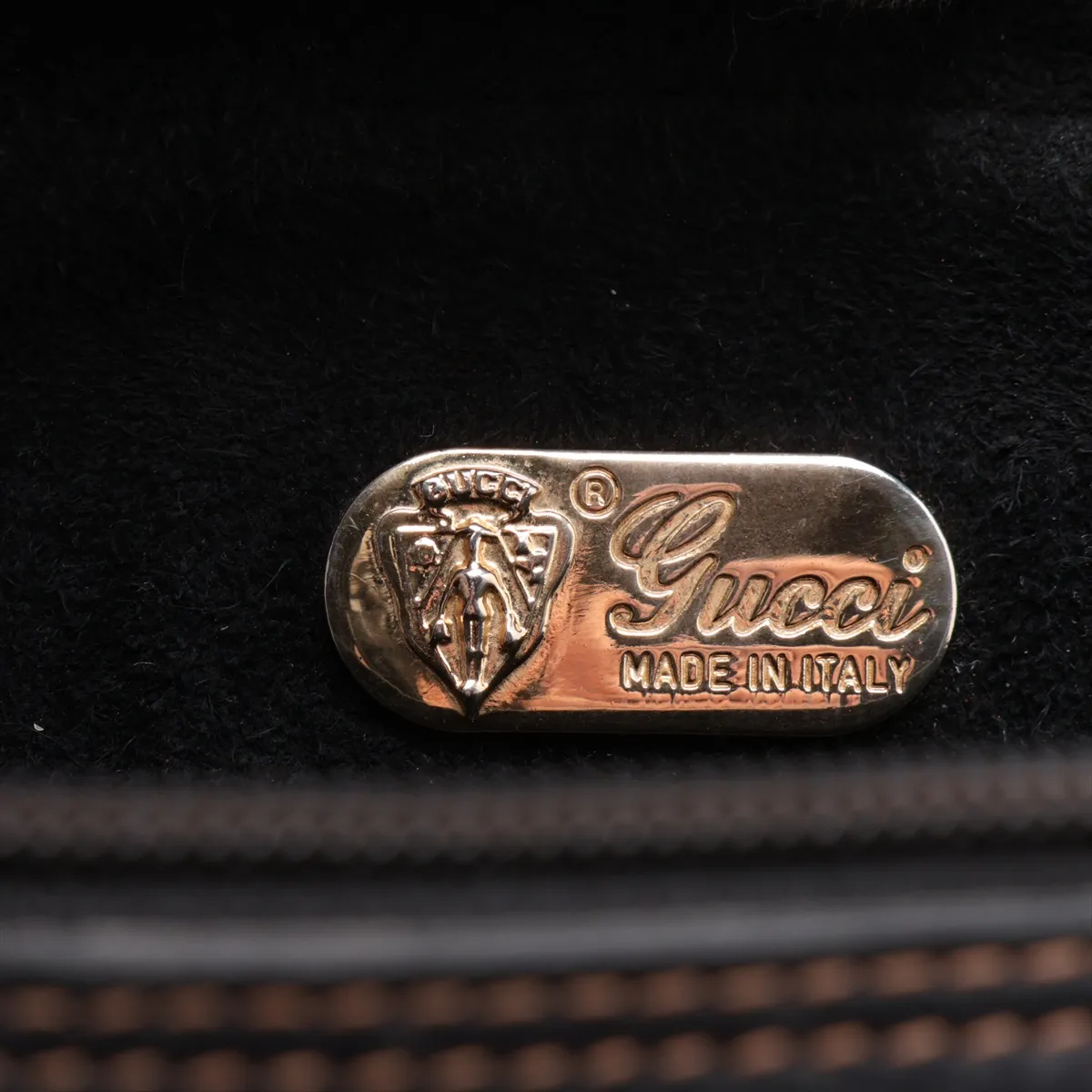 Old Gucci Calf Hair x Leather Shoulder Bag Brown — view 7