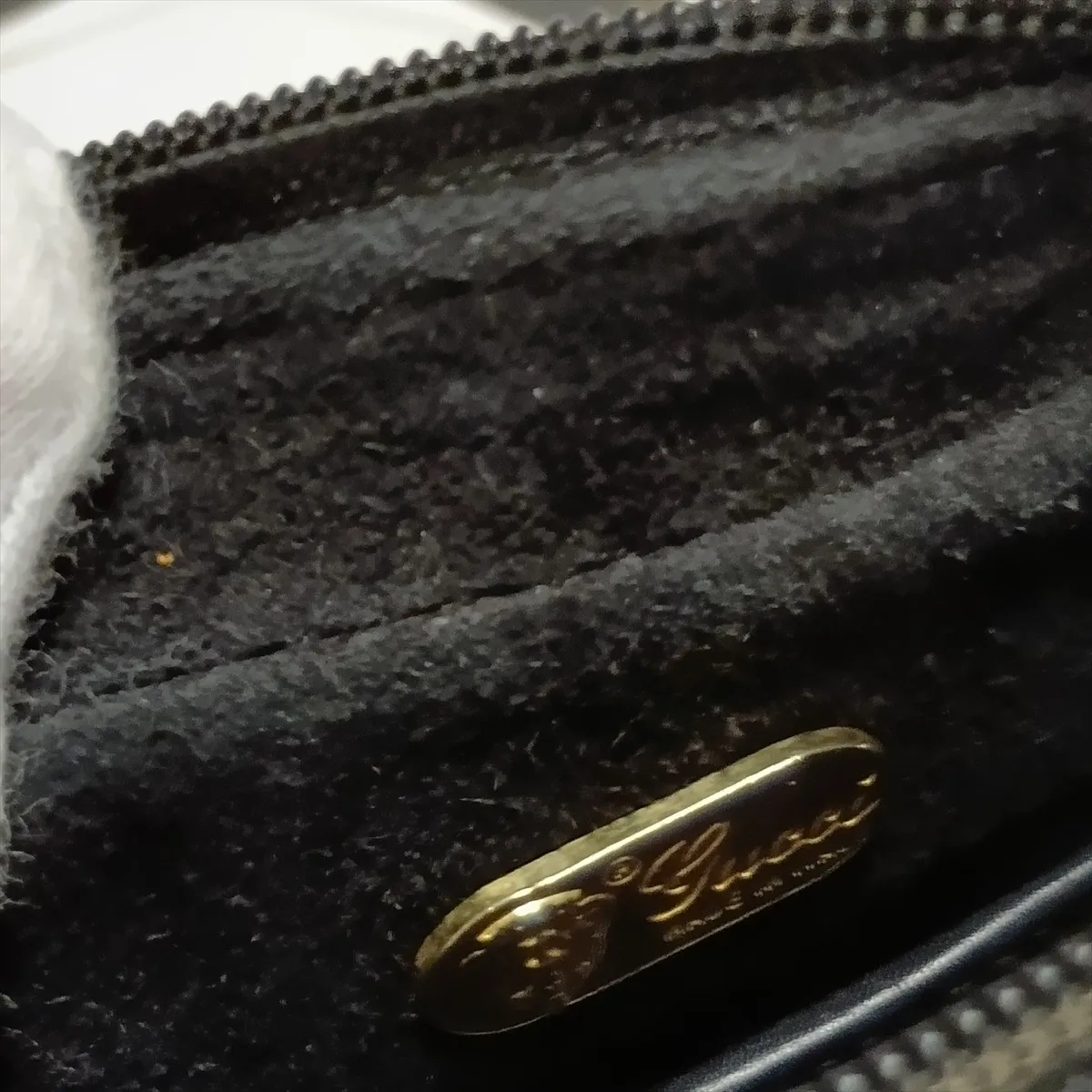 Old Gucci Calf Hair x Leather Shoulder Bag Brown — view 9