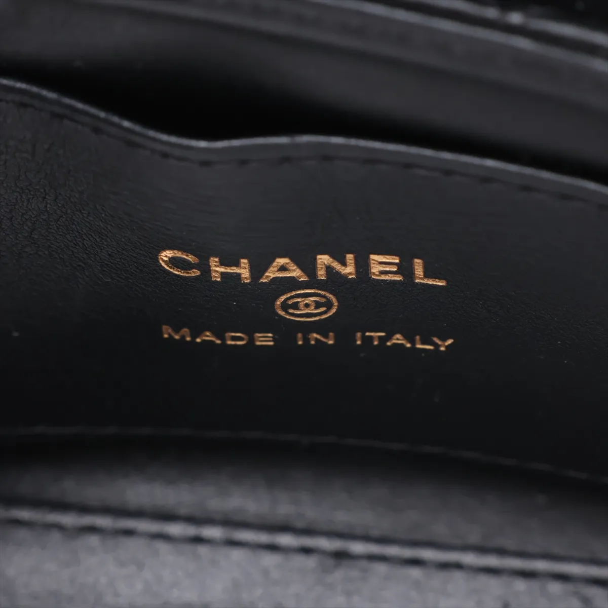 Matelassé Leather 2-Way Shoulder Bag, Black with Gold Hardware, HCP8PL72, Random Serial Number AP3435 — view 10