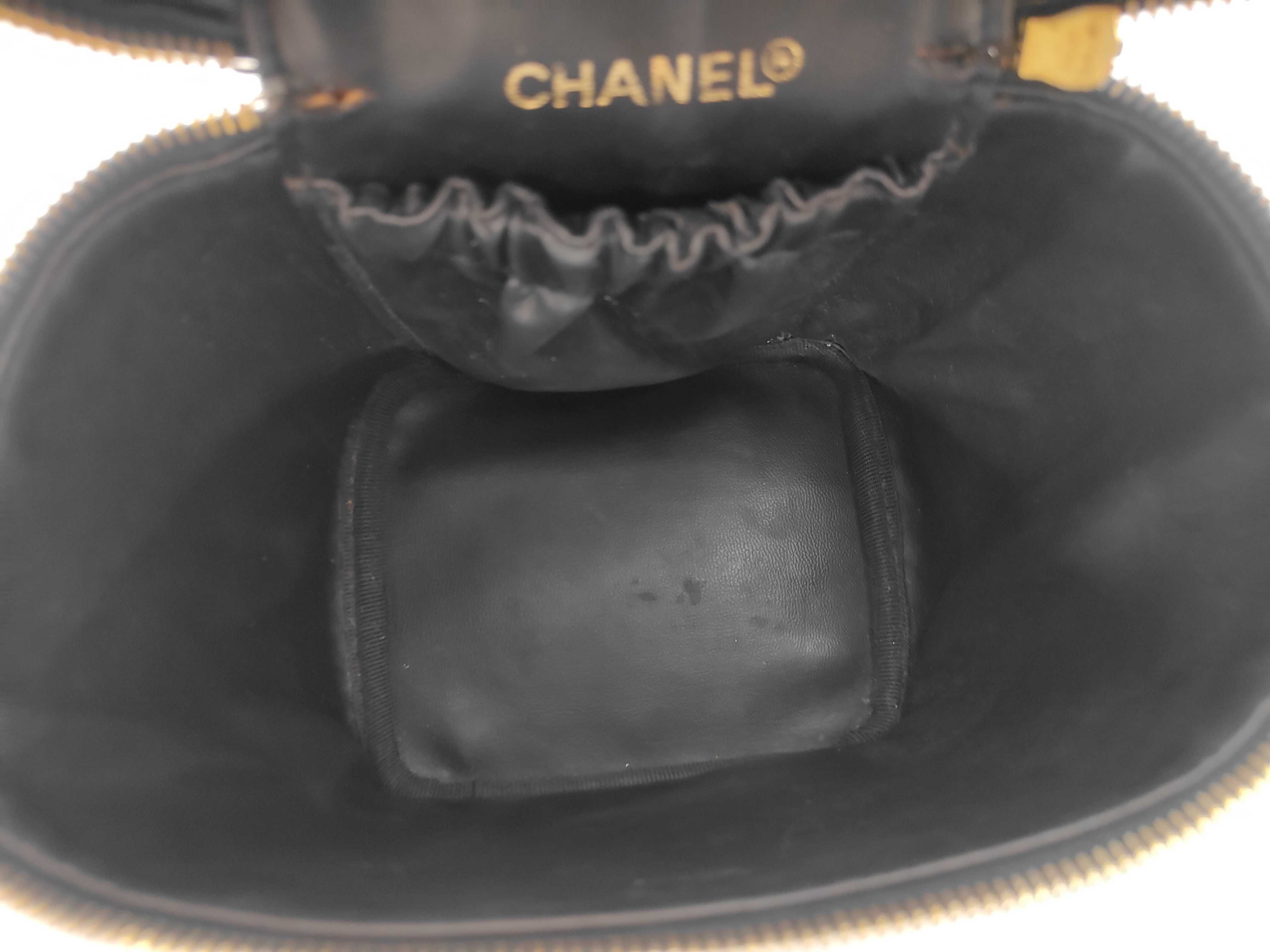 Lambskin Bicolore Black Vanity Bag (with seal) — view 8