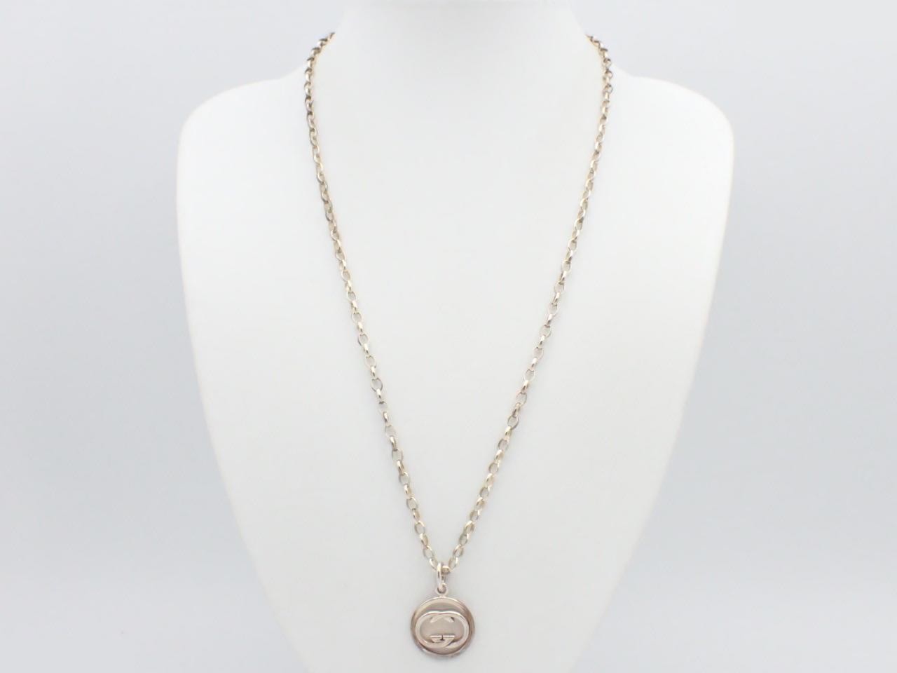 necklace, 925 sterling silver, 14.3g, Interlocking G — view 3