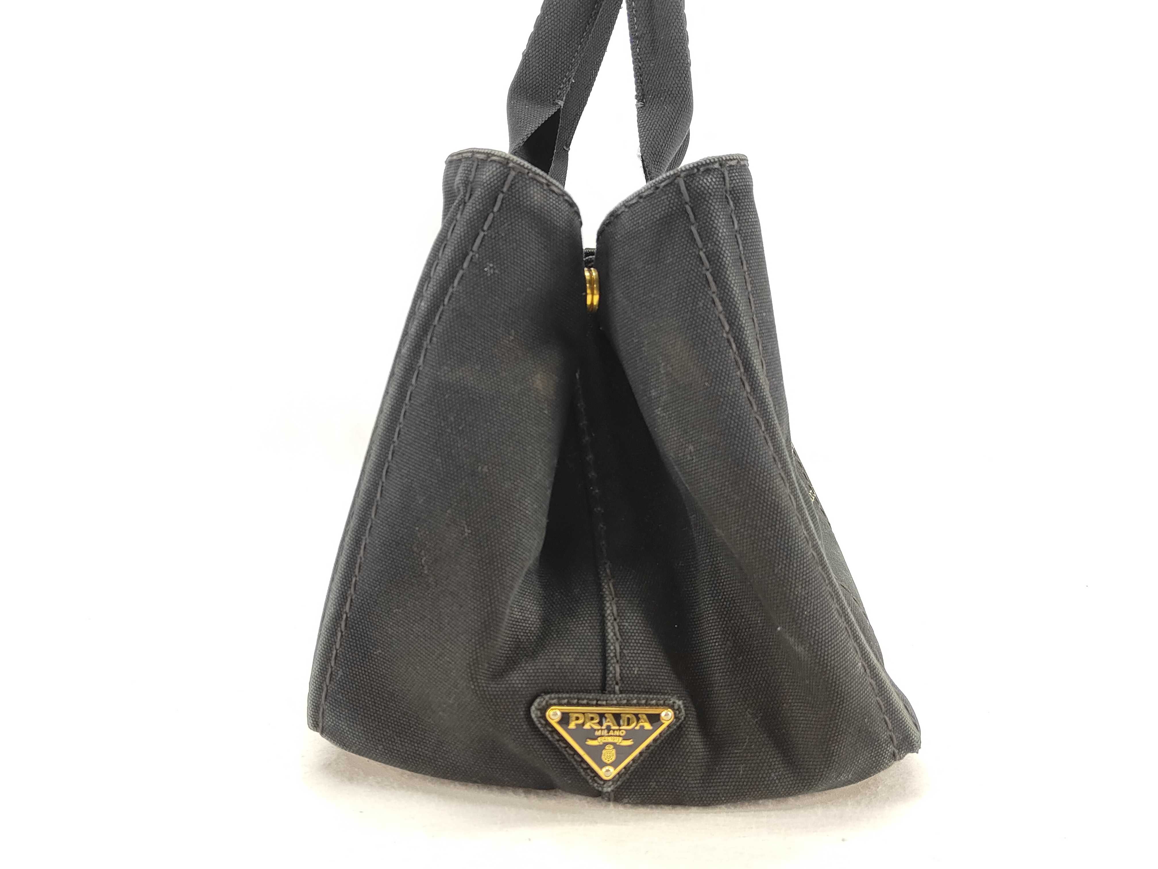 Canapa Tote Bag, Canvas, Black Tote Bag — view 3