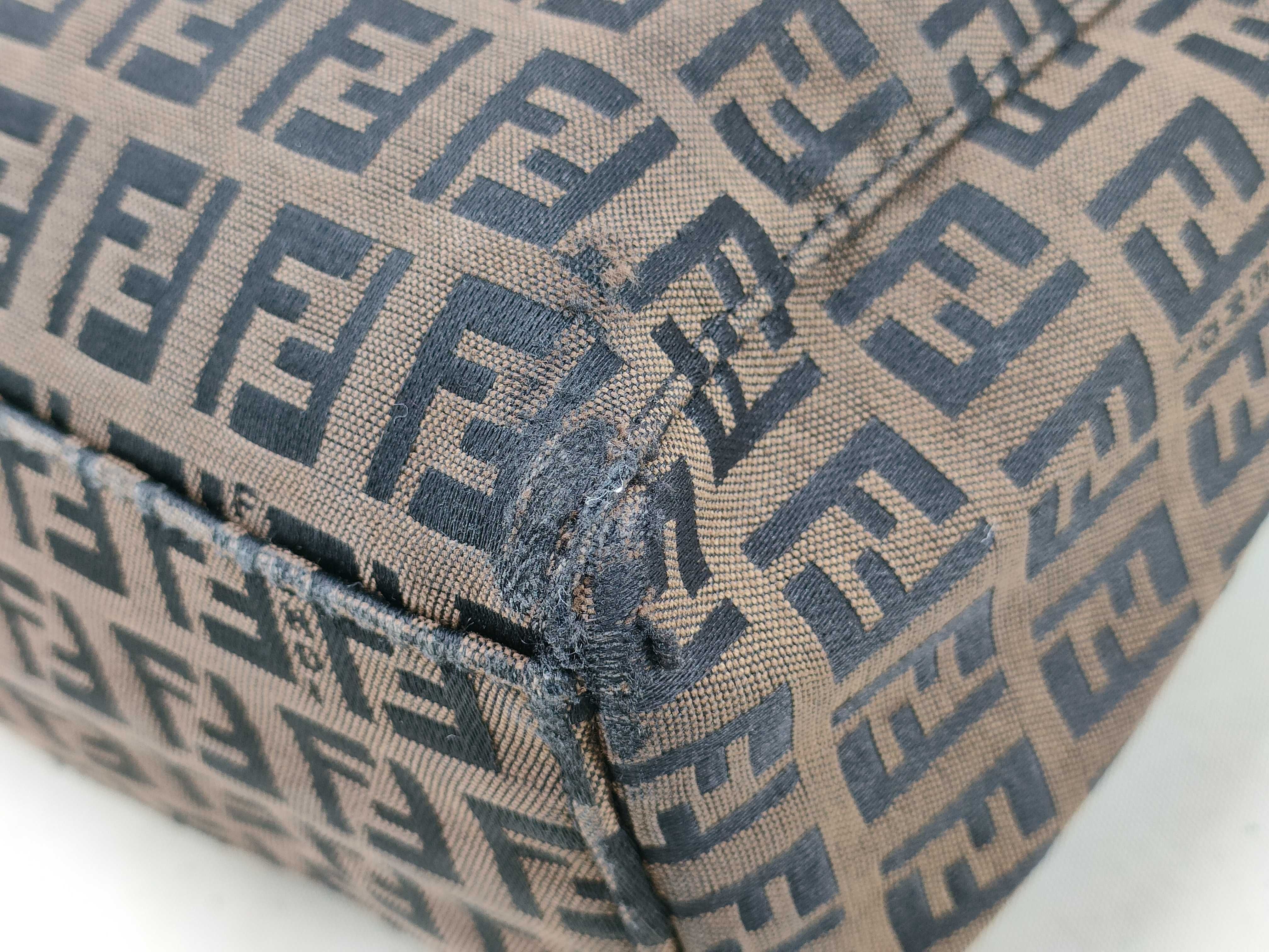 Zucca pattern Fendi Zucchino handbag tote bag — view 4
