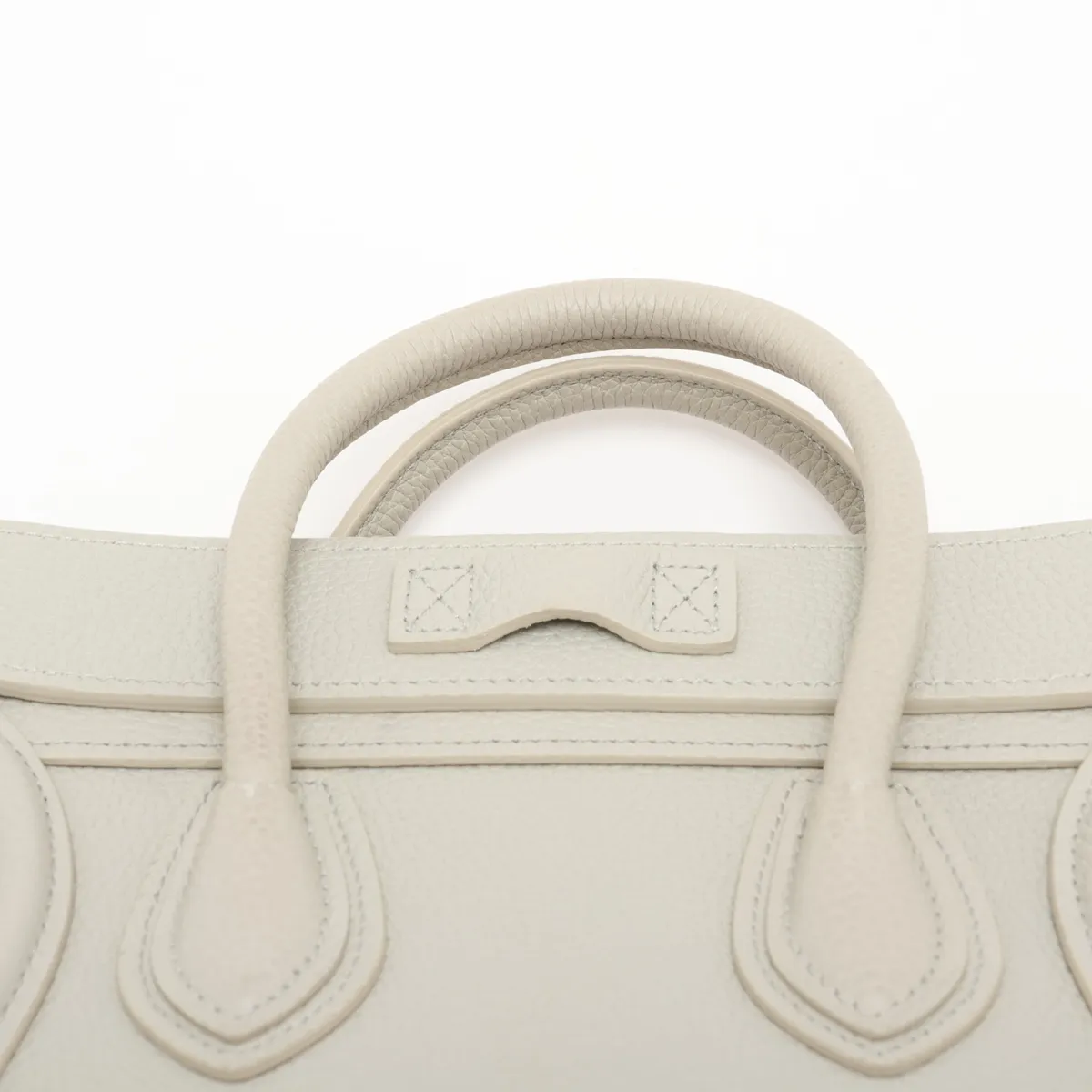 Luggage Nano Shopper Leather 2-Way Handbag, Green — view 6