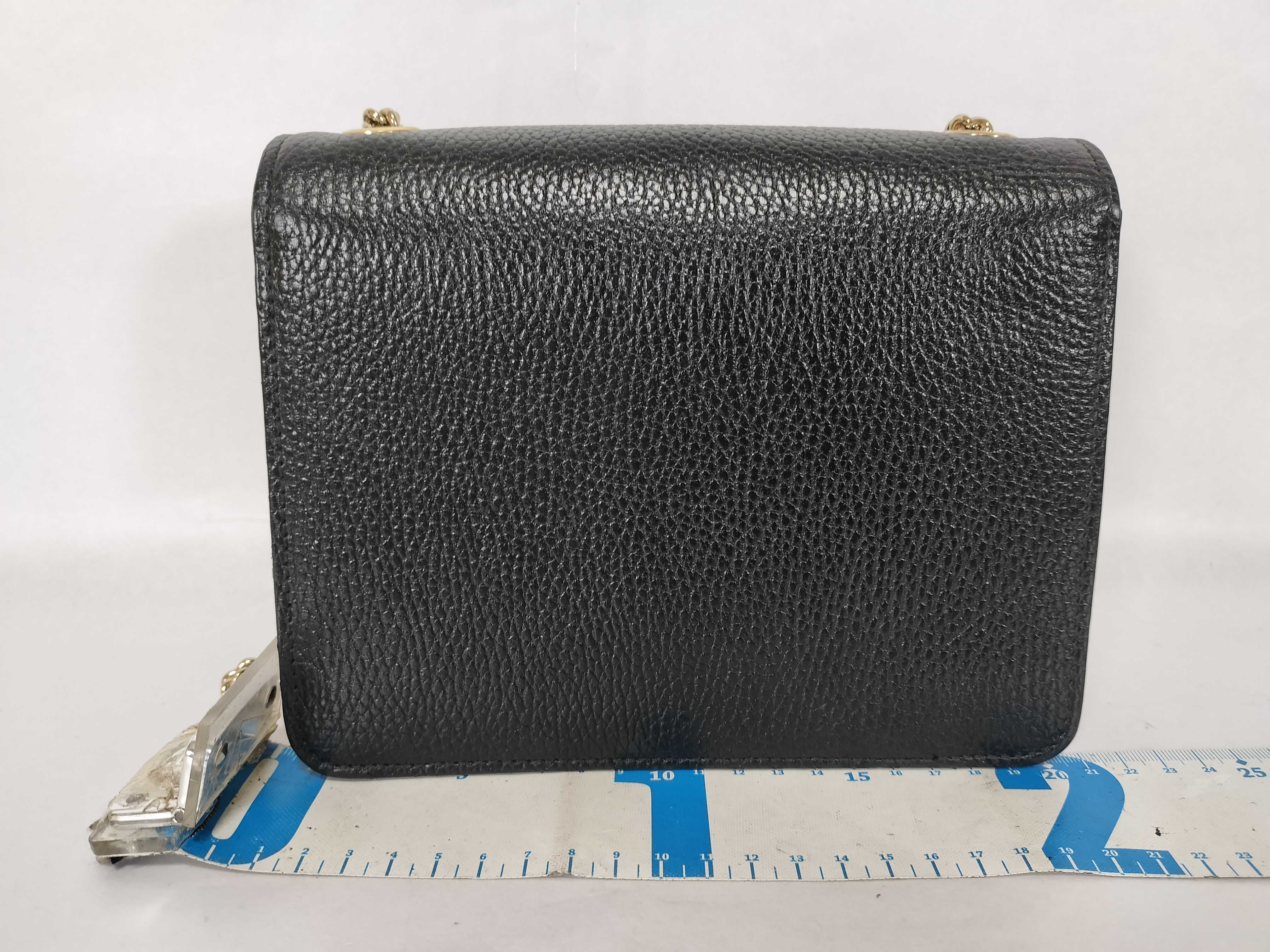 GG Interlocking GG Chain Bag Black Shoulder Bag — view 2