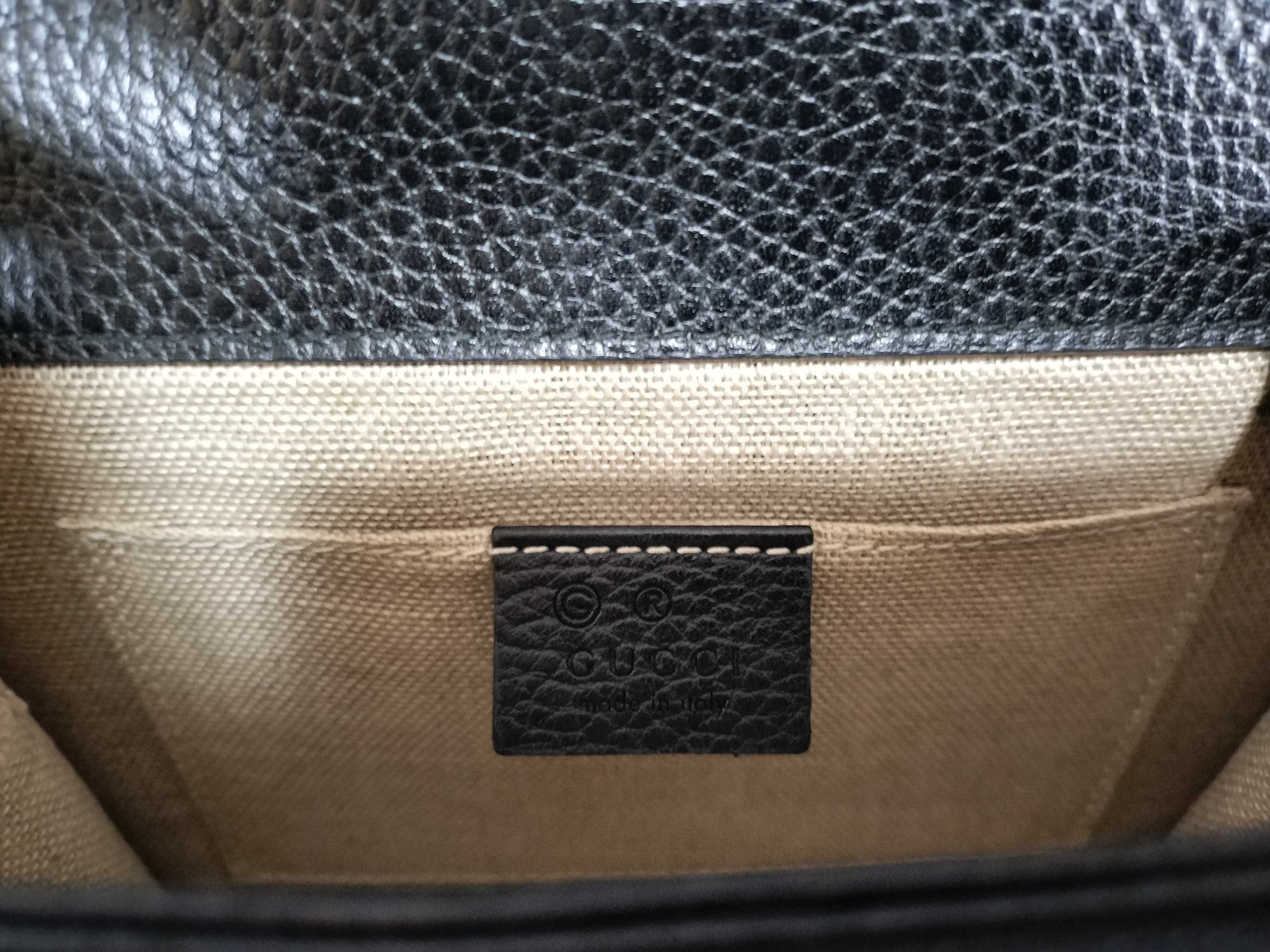GG Interlocking GG Chain Bag Black Shoulder Bag — view 12
