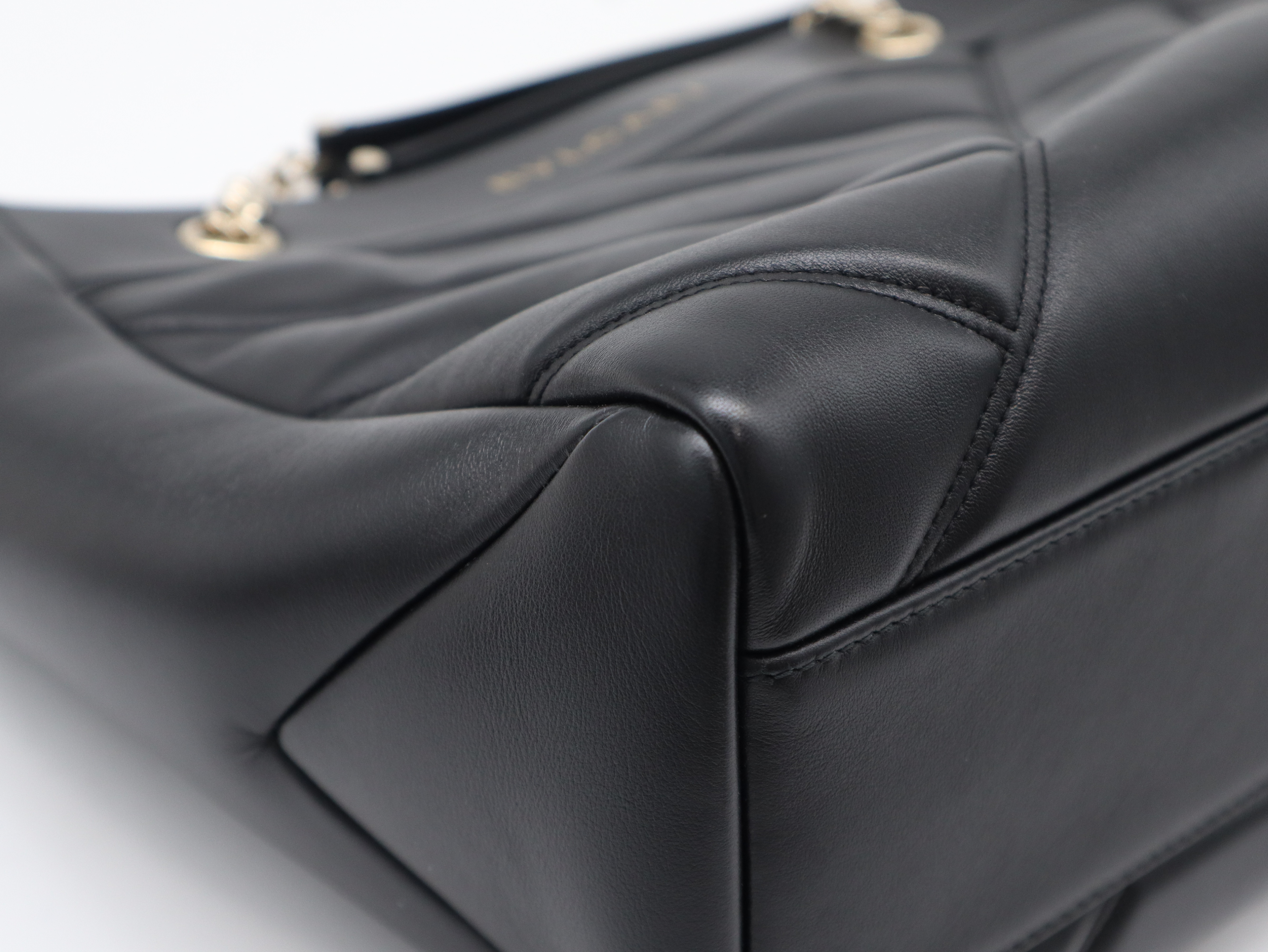 Serpenti Leather Tote Bag (Black) with Dust Bag — view 7