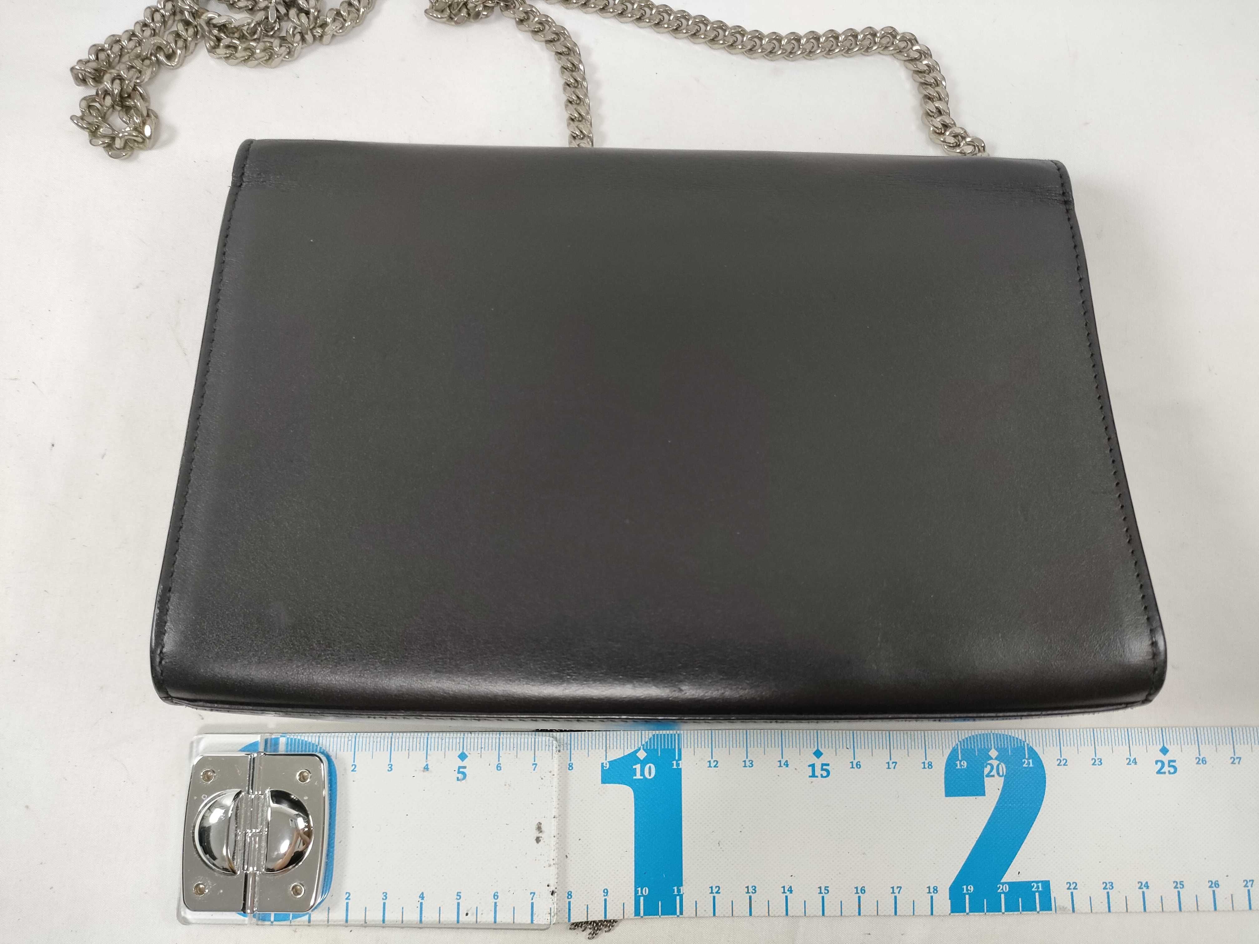 Classic Kate Leather Chain Shoulder Bag Black Shoulder Bag — view 2