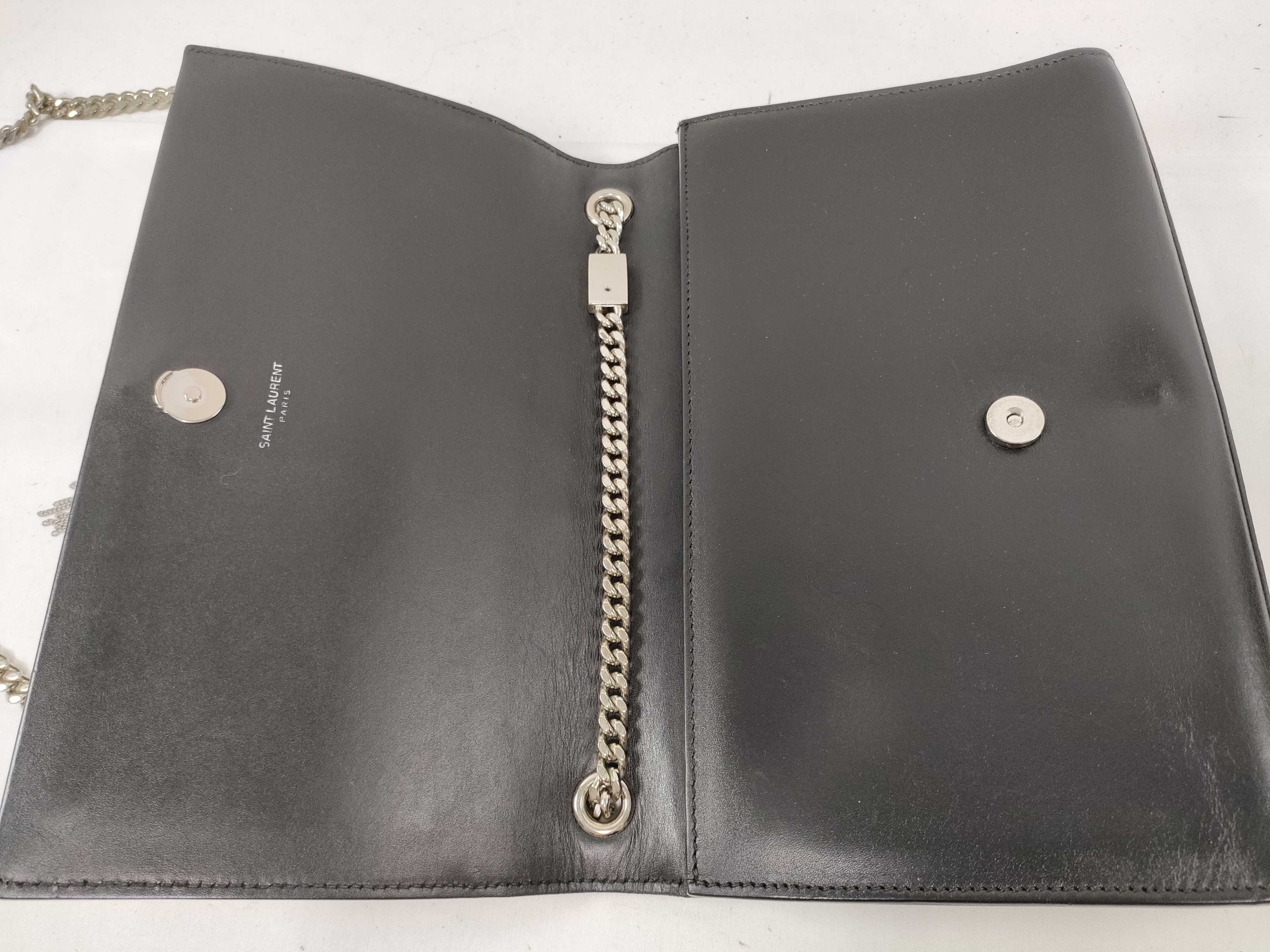 Classic Kate Leather Chain Shoulder Bag Black Shoulder Bag — view 8