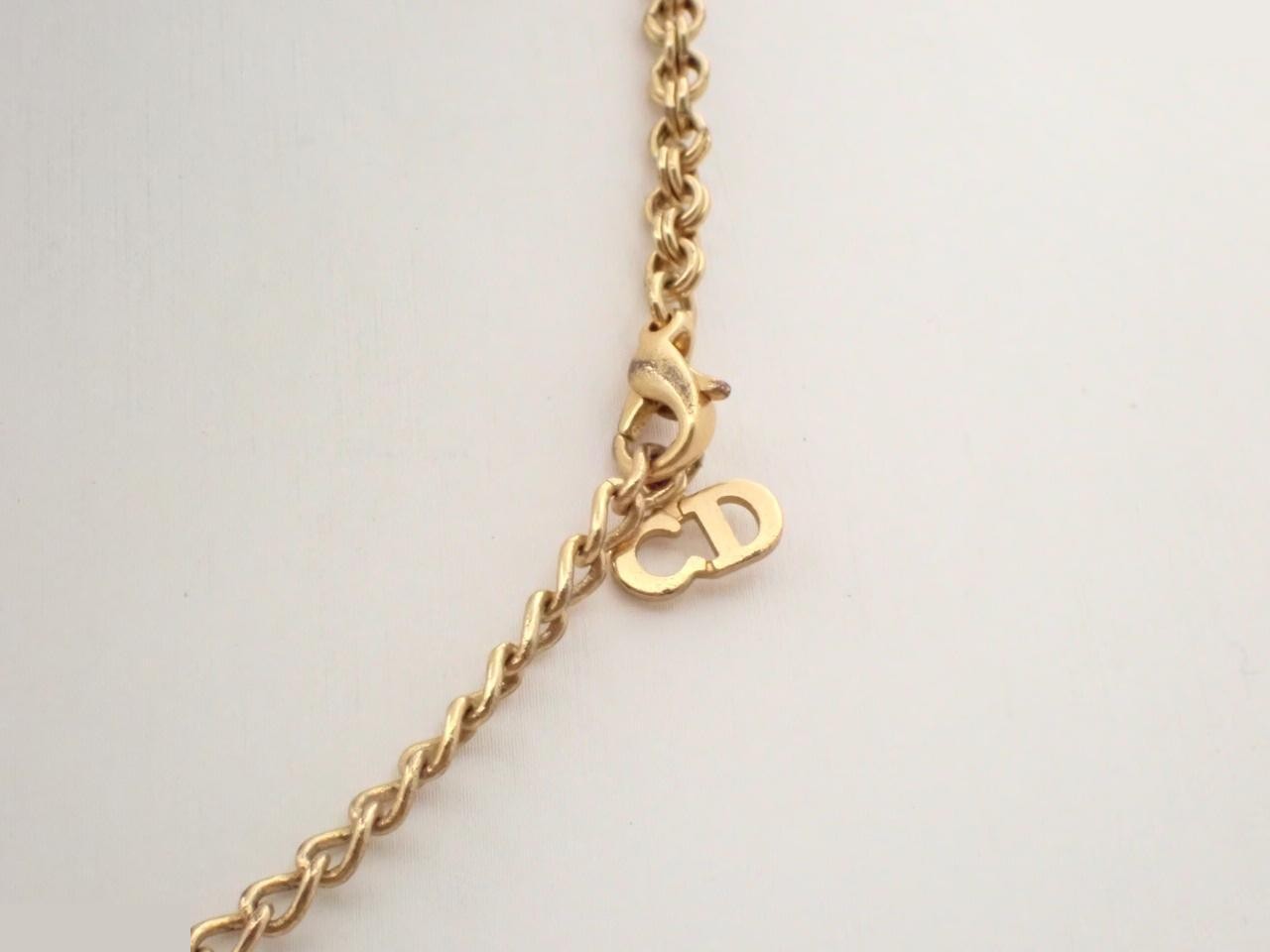 CD logo necklace, chain approximately 40cm — view 2