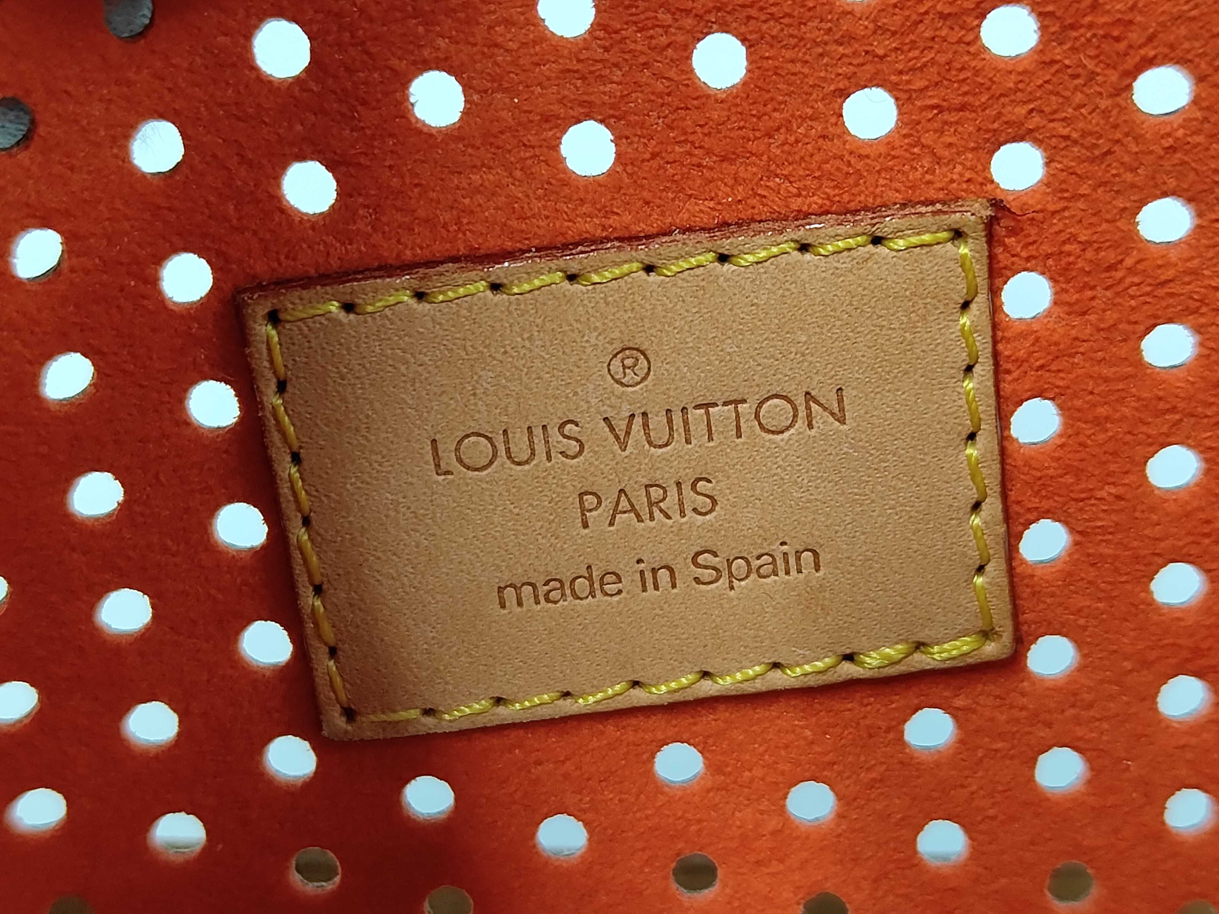 Monogram Perforated Pochette Accessoires Orange BA0026 with Box Pouch — view 10